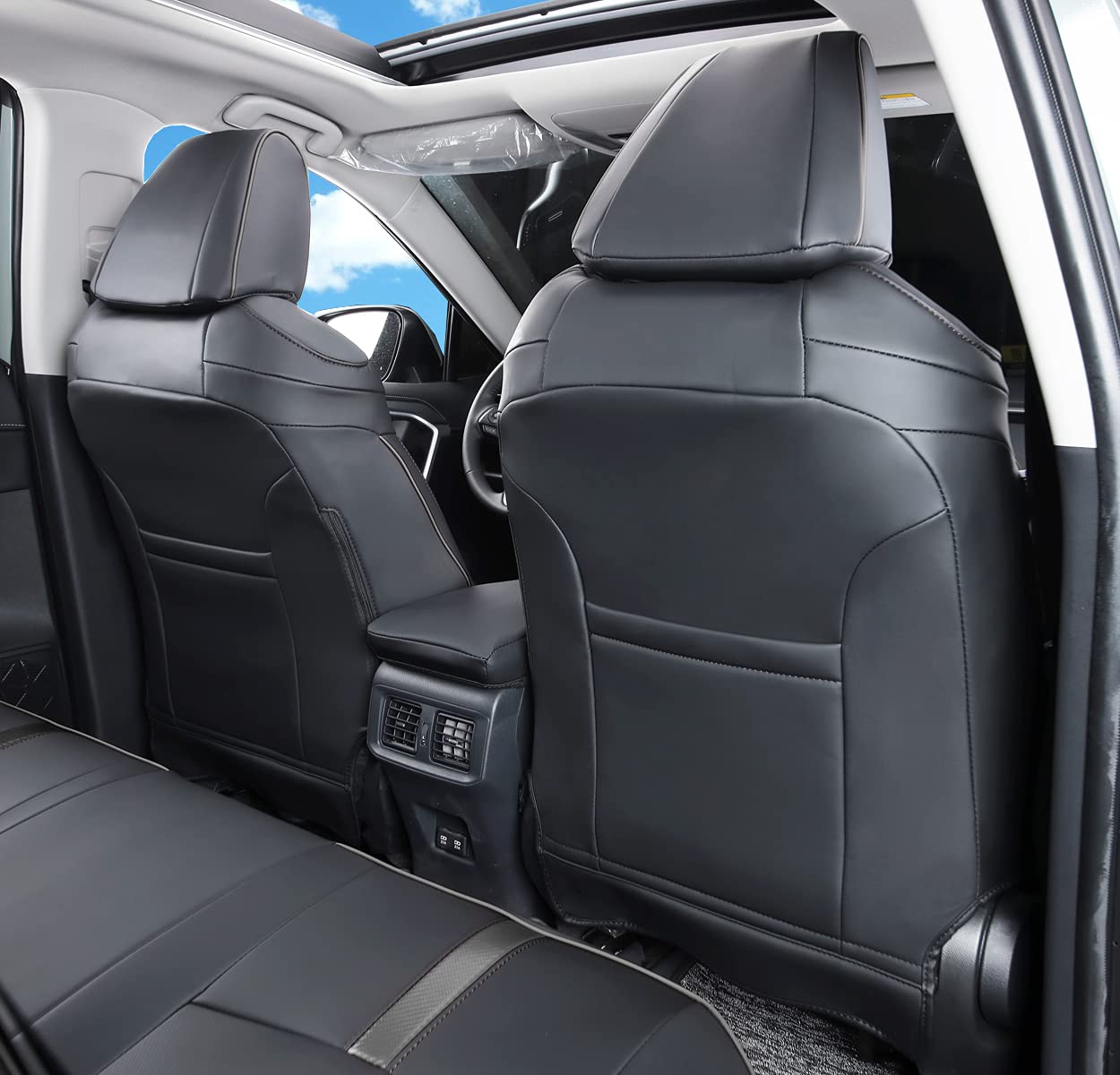 Luluda Custom Fit Rav4 Car Seat Covers Fit For 2019 2020 2021 2022 2023 2024 2025 Toyota Rav4 Le Limited Xle Premium With Waterp