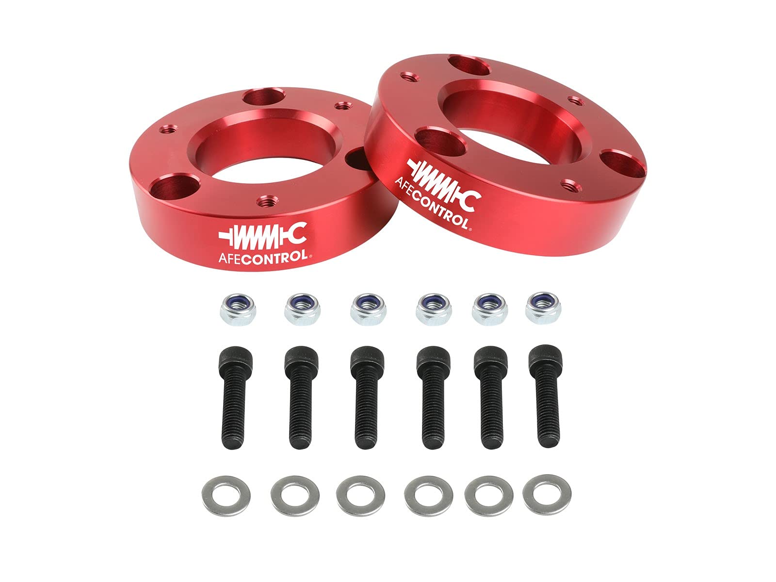 Afe Power 416-40T001-R Afe Control Leveling Kit, 2'', Red Anodized, For 2007-2021 Chevy/Gmc Trucks