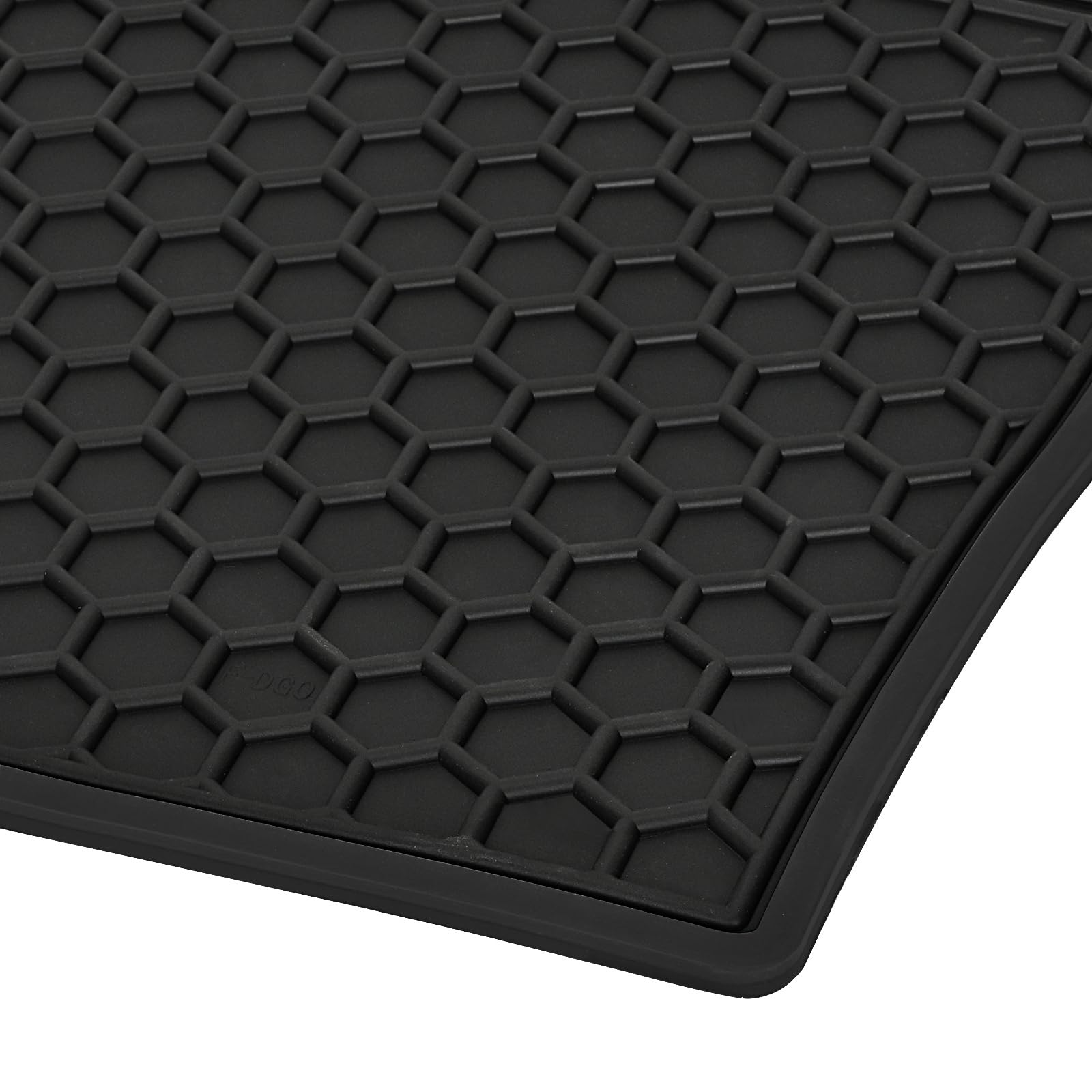 Matericuo Car Floor Mats Custom Fit For Volkswagen Vw Id.4 2021-2025 Black Rubber Auto Liner Mats All Weather Protection Heavy D