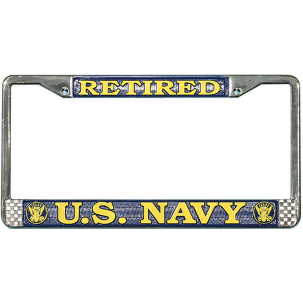 Us Navy Retired License Plate Frame