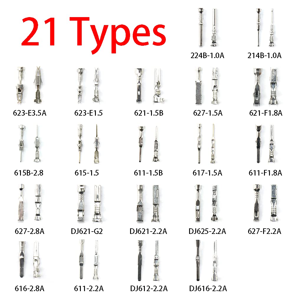 Shengbowi Connector Pins Crimped Terminal Automotive Car Kit Electrical 1/1.5/1.8/2.2/2.8/3.5Mm Motorcycle Atv Wire Removal Non-