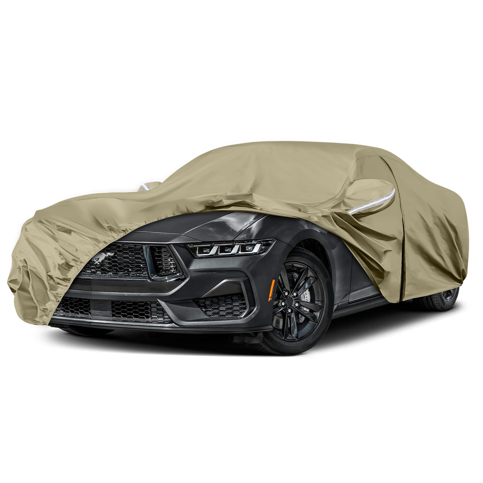Waterproof Car Covers Replace for 1994-2025 Ford Mustang, Multilayer Heavy Duty with Cotton Liner All Weather Custom-fit Car Cov