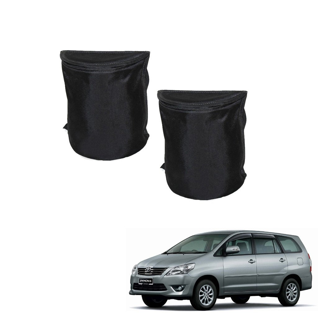 Kozdiko Semi Cylindrical Car Dustbin Set of 2 Pcs for Toyota Innova
