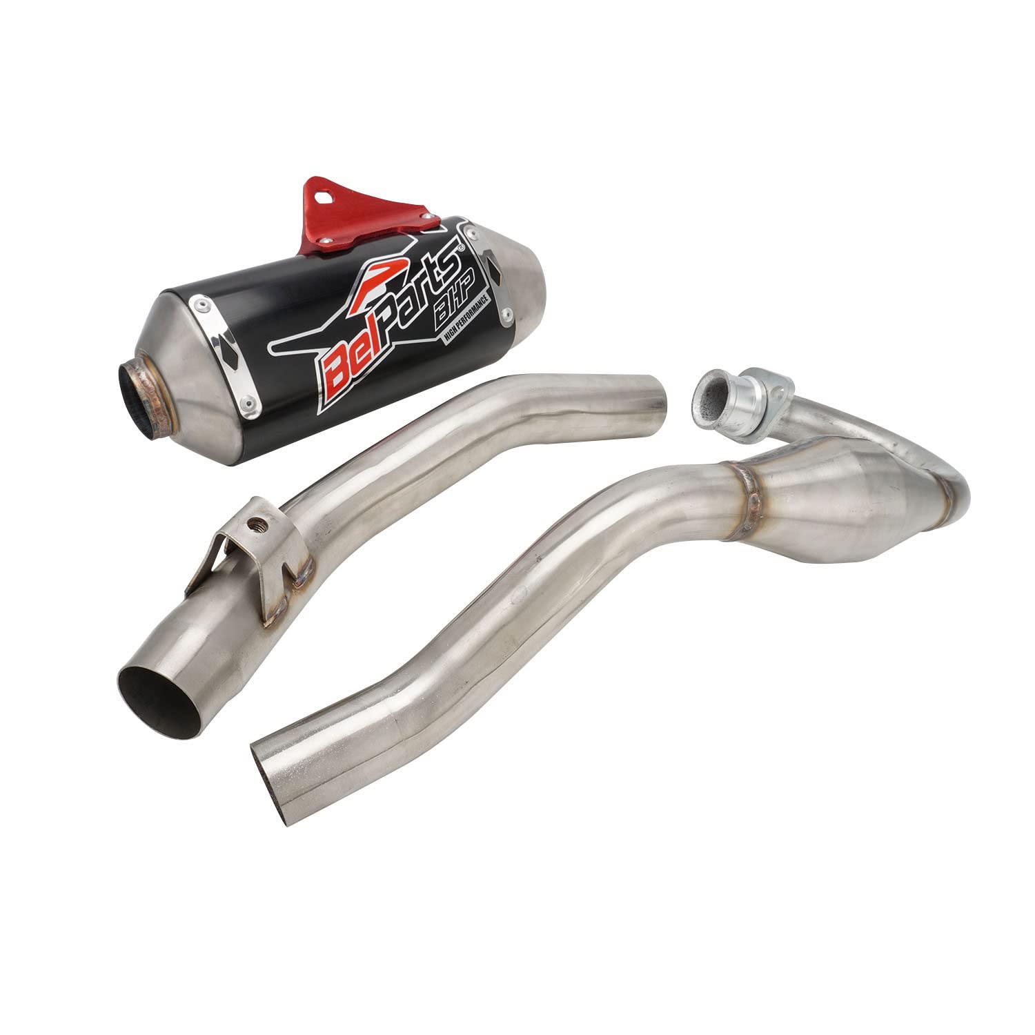 Jfg Racing Dirt Bike Exhaust,Slip On Exhaust Muffler Pipe Full Kit For Crf150F/Crf230F 2003-2017/Tao Tao Tbr7/Hawk 250 - Black