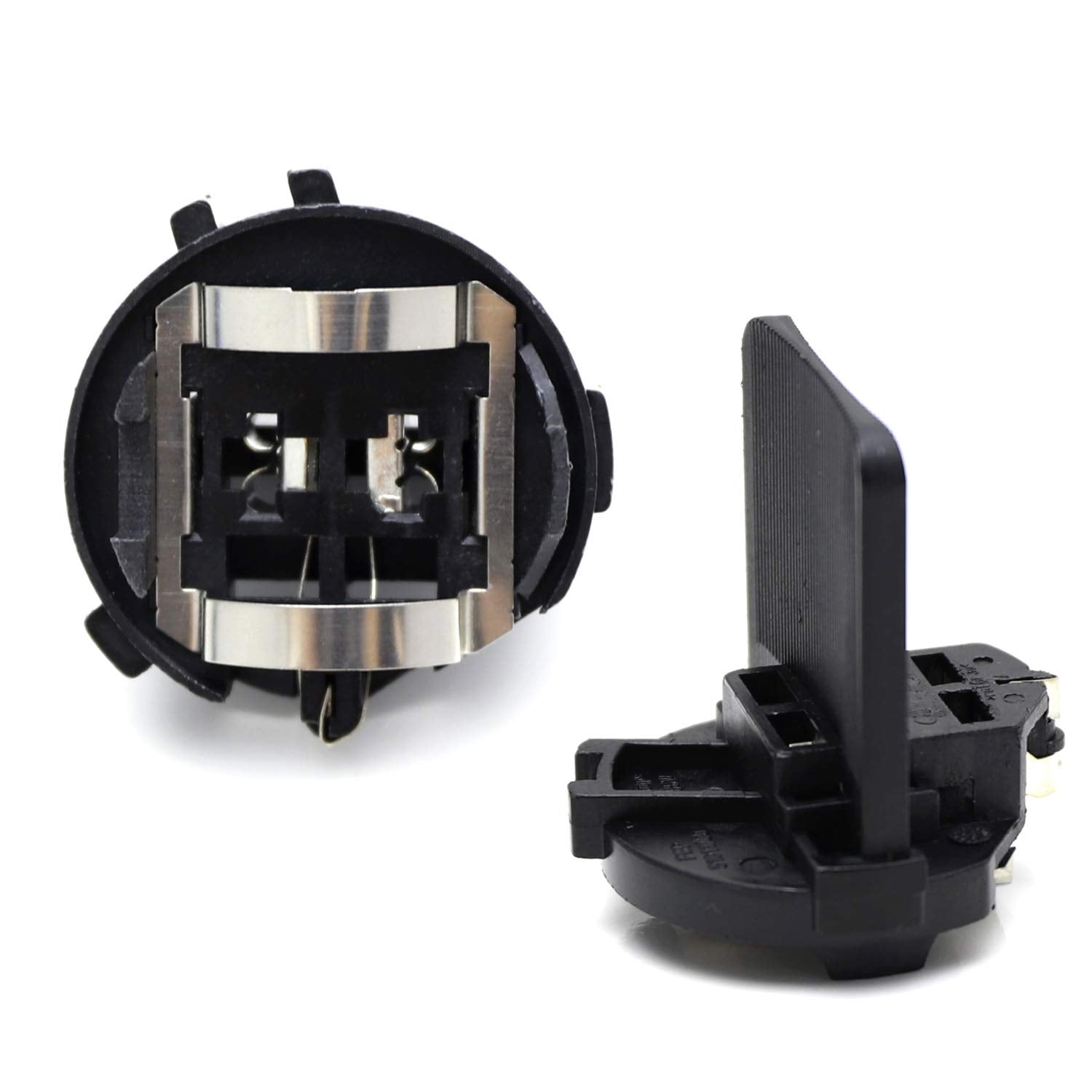 Ijdmtoy One Pair Oe-Spec H7 Bulb Socket Retainer Holder Adapters, Compatible With Volkswagen Golf Gti Passat Tiguan Eos, Etc