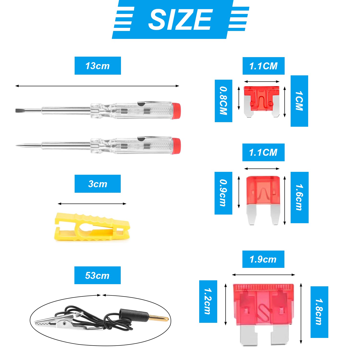 310Pcs Car Fuses Assortment Kit, Standard & Mini & Low Profile Mini Blade Automotive Fuse With Fuse Tester & Puller, Atm/Ato Rep