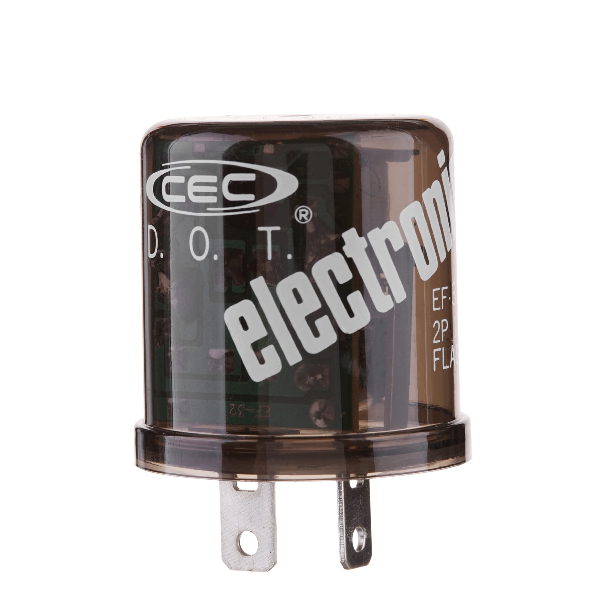 CEC Industries EF32 12V Heady Duty 2Pin Electronic Flasher Relay for Incandescent Bulbs (1Pack)