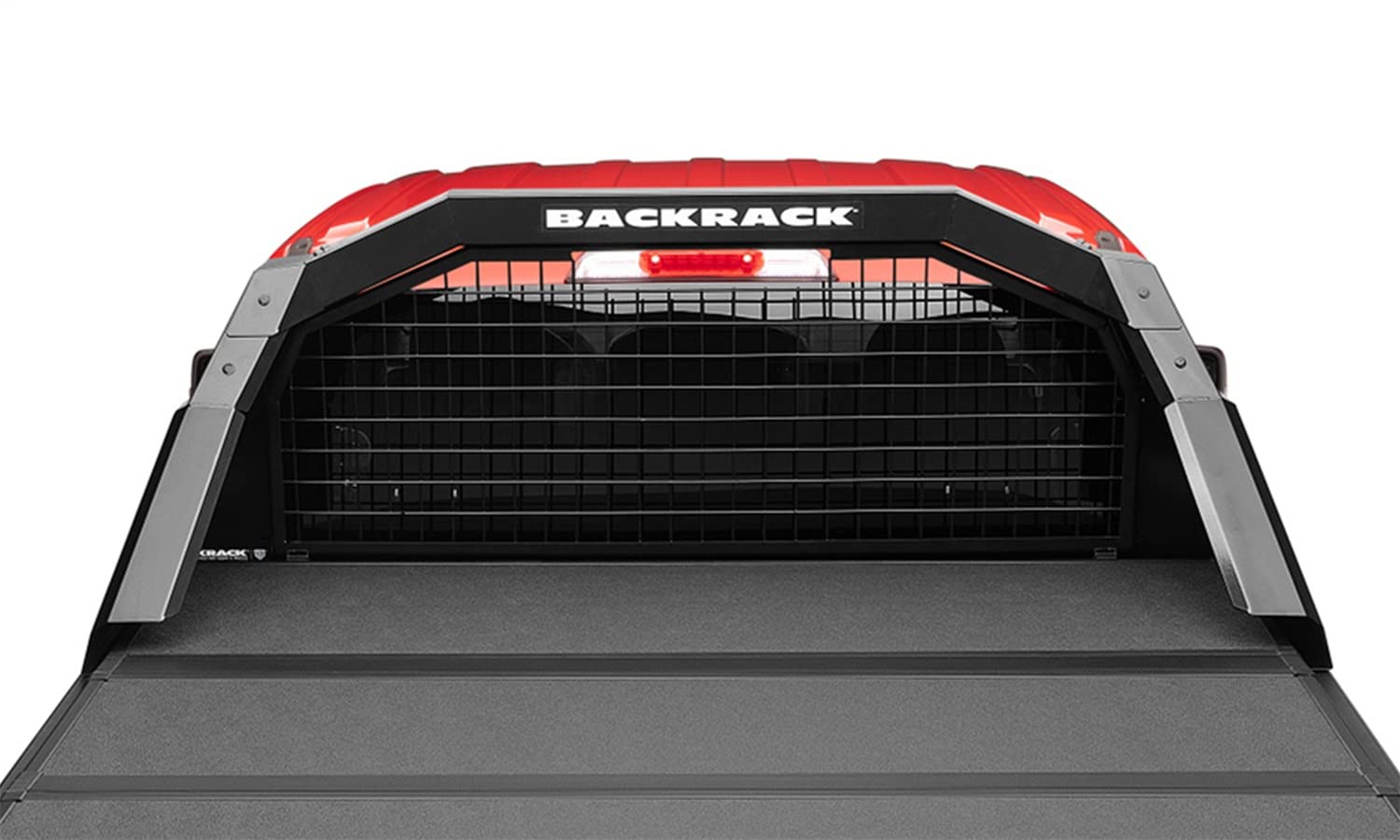 Realtruck Backrack Cab Safety Screen | Black, No Drill | Sc9003 | Fits 2019-2024 Dodge Ram 1500, Compatible W/Trace Racks (Tr900