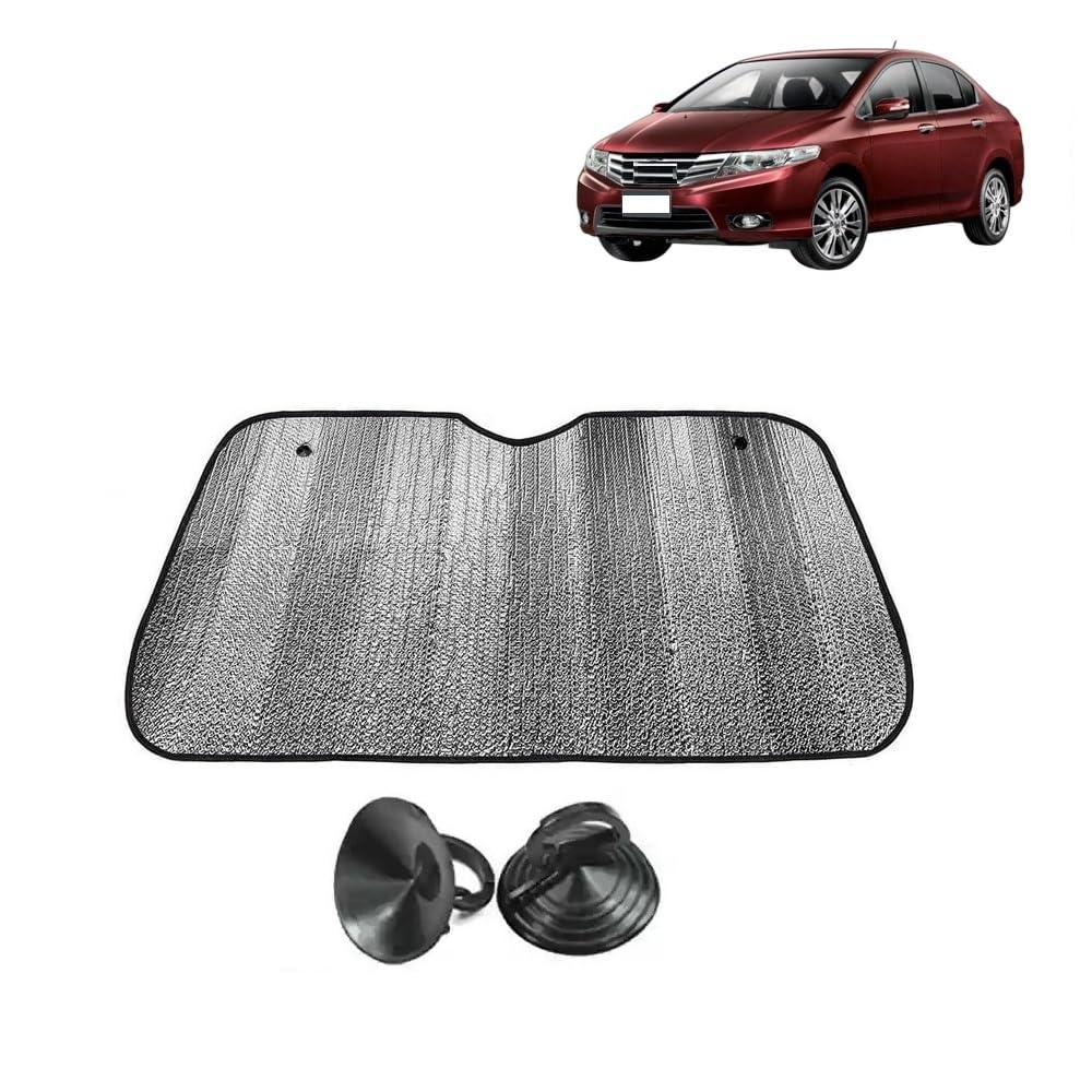 Car Windshield Sun Shade UV Rays Protector Silver Sunshade Solar Reflective Suitable for City [2009 to 2013]