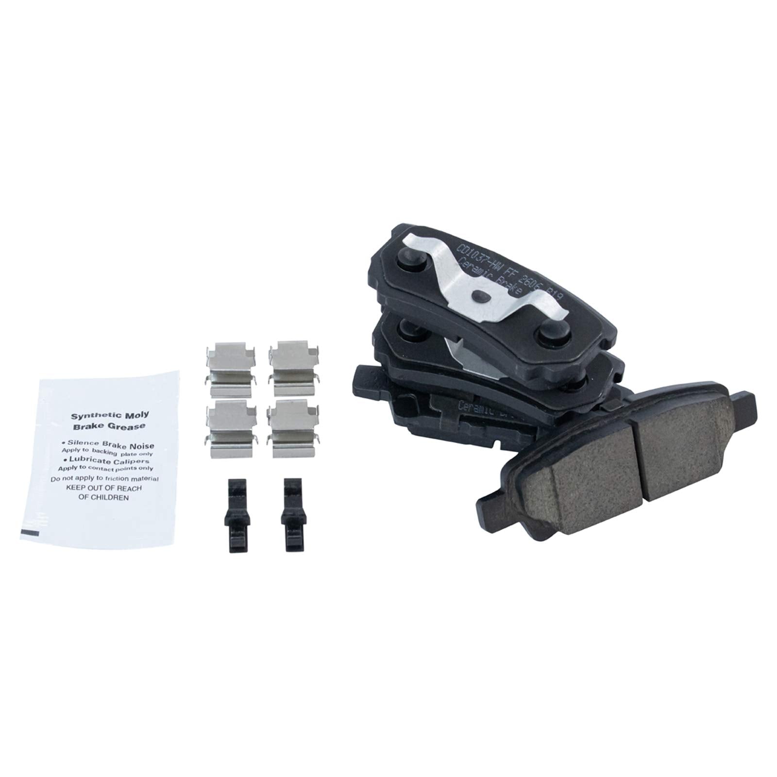 Trq Rear Brake Pad & Rotor Kit Ceramic Compatible With 2011-2014 Chrysler 200 2007-2010 Sebring 2008-2014 Dodge Avenger 2007-201