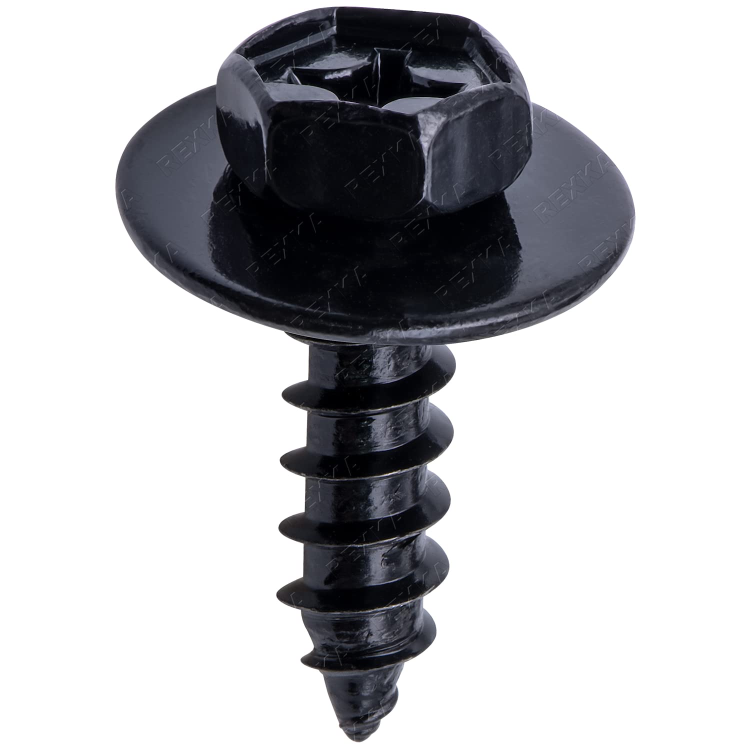 Rexka 25Pcs M6.2 X 22Mm Fender Liner Bumper Cover Screw Bolt Compatible With Toyota Lexus 90159-60477