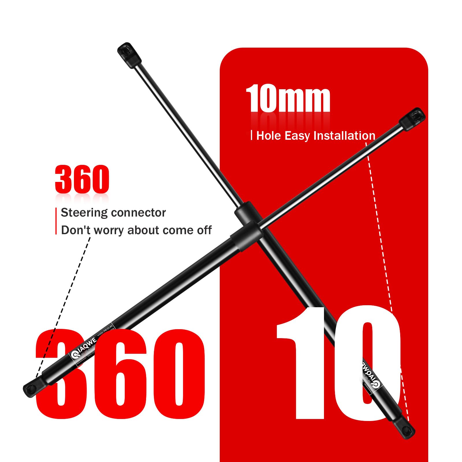 Iaqwe Front Hood Lift Supports Struts Pm3570 Car Hood Holder Gas Spring Replacement For 2015 2016 2017 Hyundai Sonata Eco/Gl/Gls
