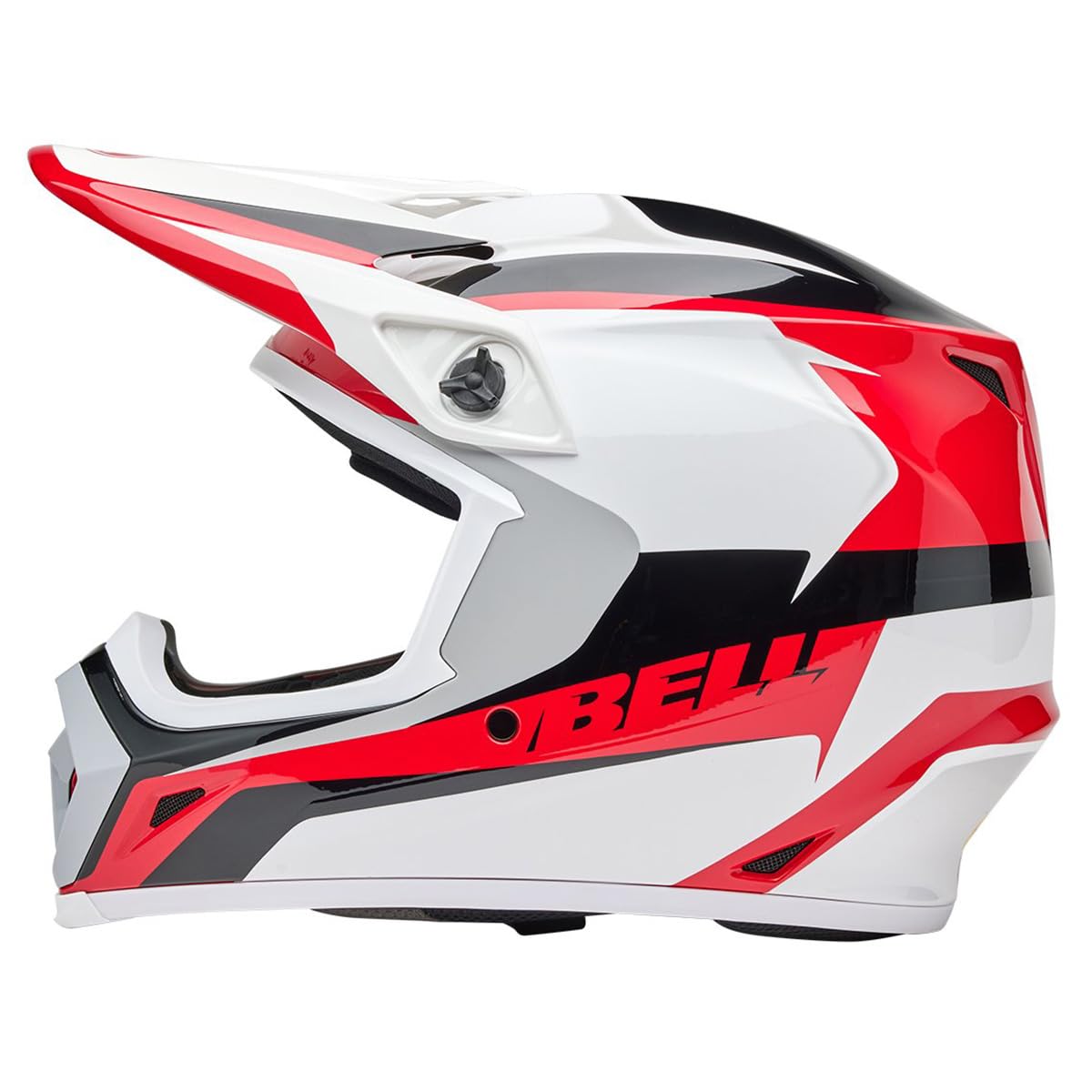 BELL MX-9 MIPS Dirt Helmet - Large, Gloss Rift Red/White, Model 7163884