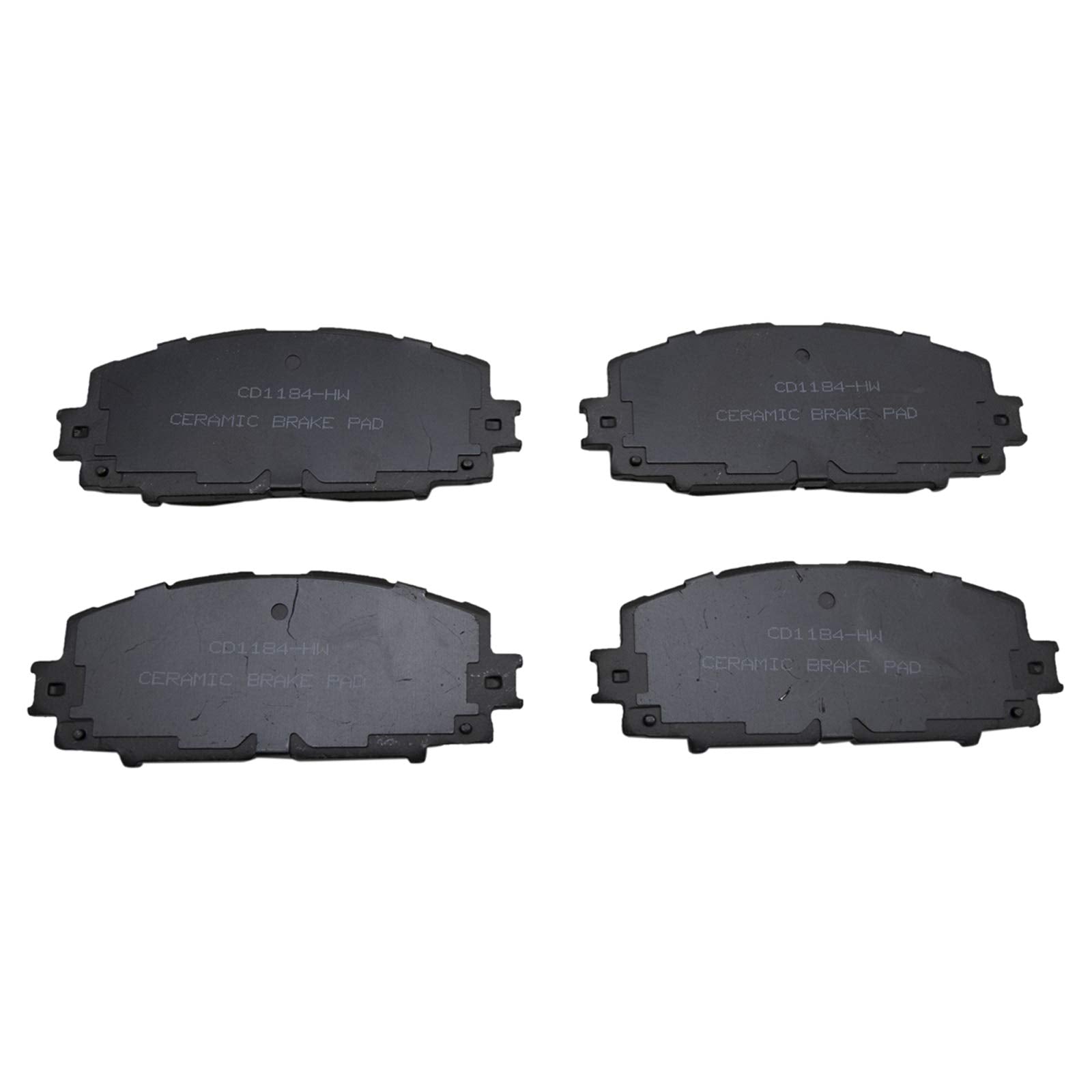 TRQ Front Posi Ceramic Brake Pad Kit Set for 2011-2017 Lexus CT200h / 2013 Scion iQ / 2010-2017 Toyota Prius / 2012-2018 Toyota