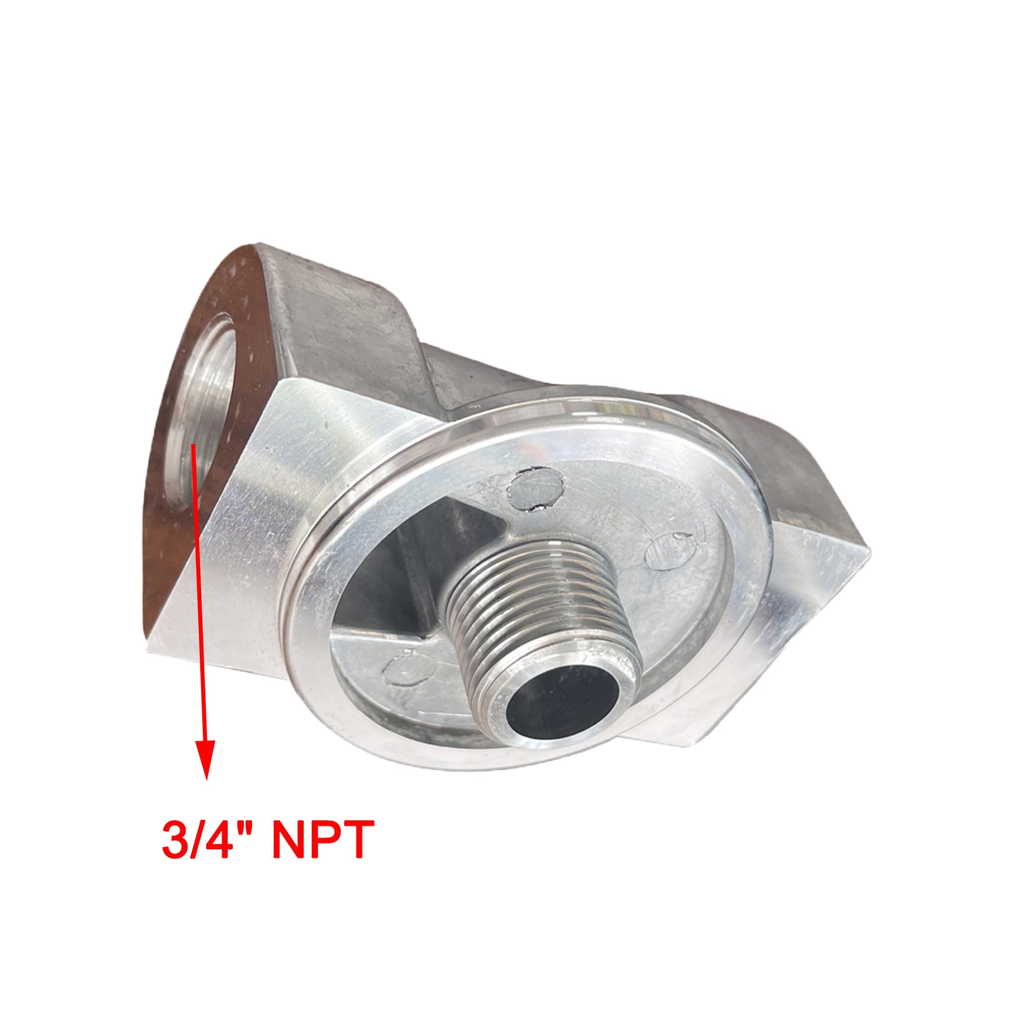 Ifjf 1200Ktg9075 Fuel Filter Head With 3/4    St Elbow And 3/4 X 7    Aluminum Nipple Replacement For 1200Ktf7018 Fuel Filter