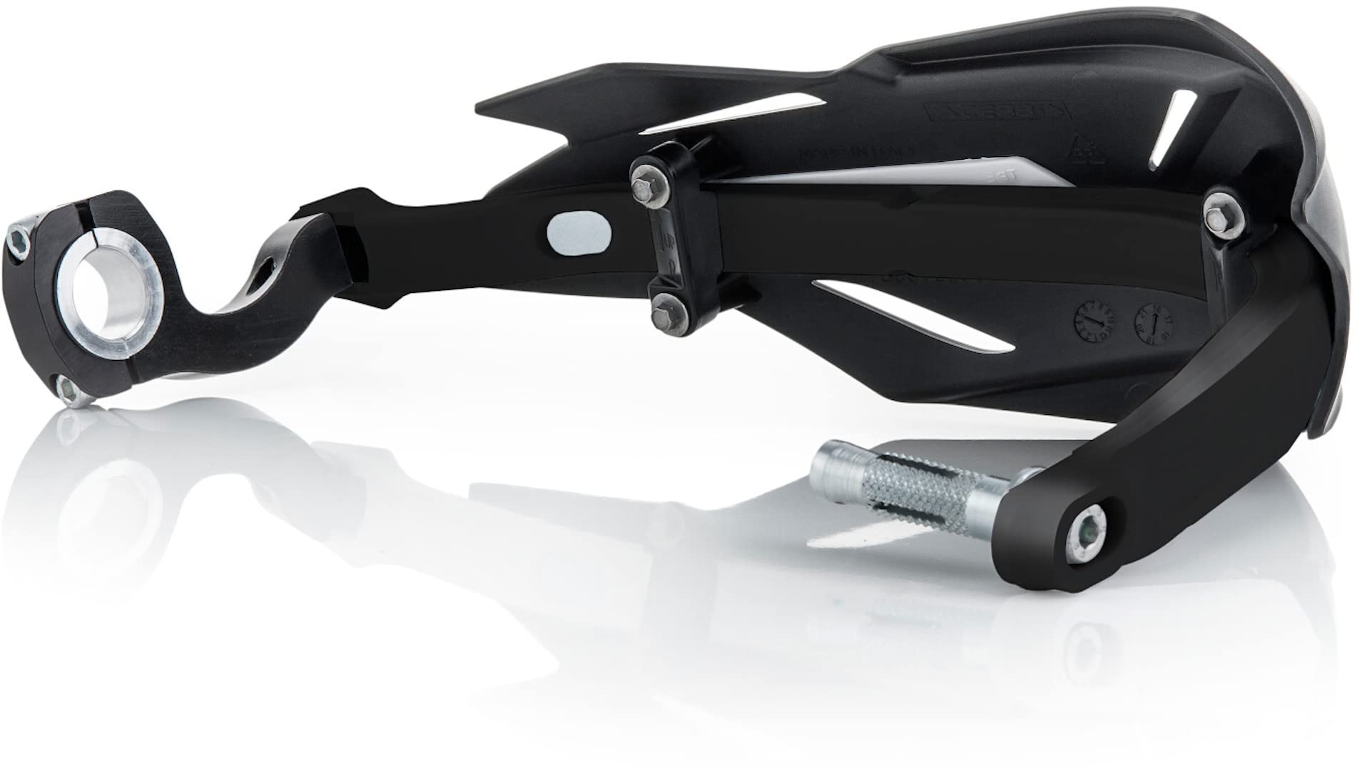 Acerbis X-Factory Handguards - Nylon, Model 0022397.321, Black/Black Color