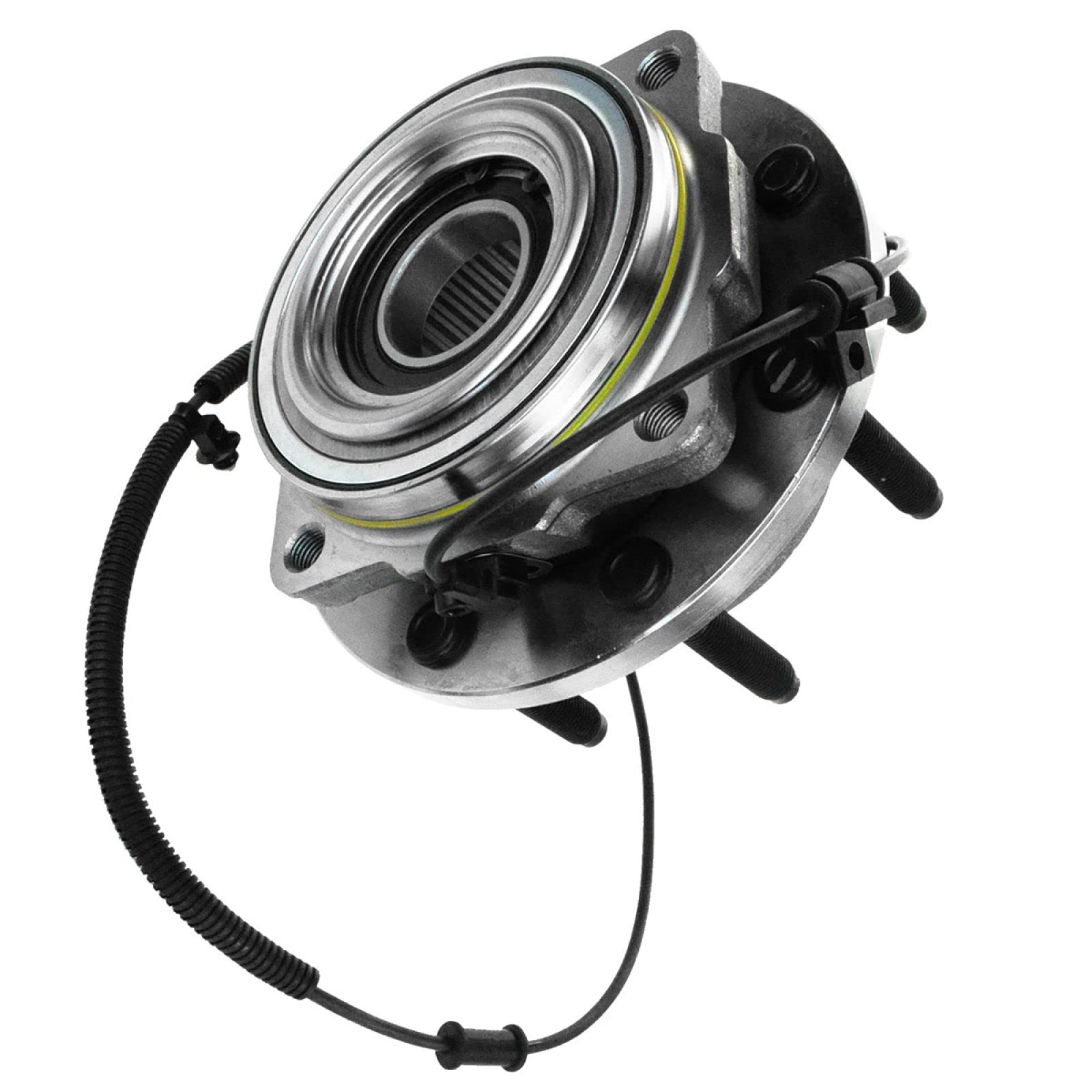Trq Front Wheel Bearing & Hub Assembly 4Wd With Abs Sensor Compatible With 2011-2016 Ford F-250 Super Duty F-350 Super Duty