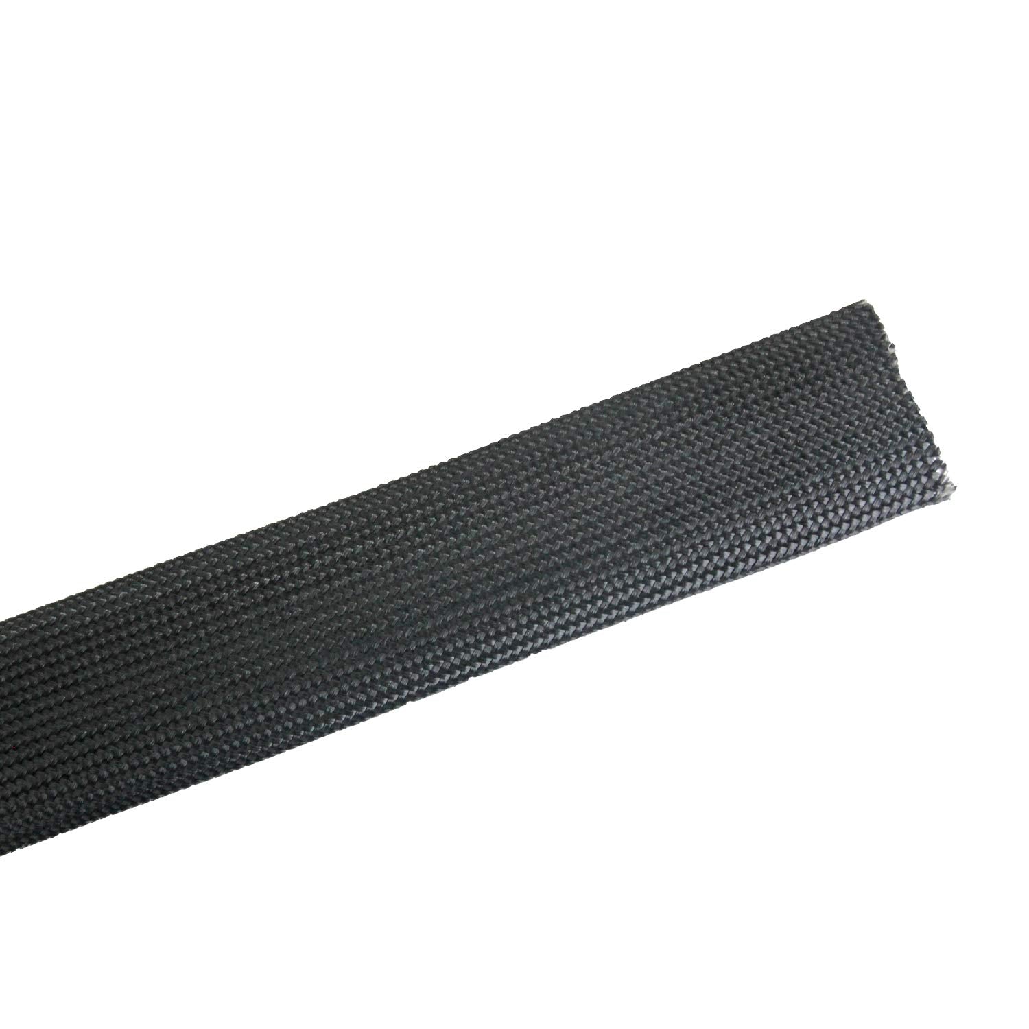 Fiberglass Heat Wrap Wire Shield Sleeve- 1 Idx 10' Adjustable Black Exhaust Heat Shield Spark Plug Wire Heat Shield Roll For Car&Auto Wire Loom Heat Shield Brake Line Cable Heat Shield
