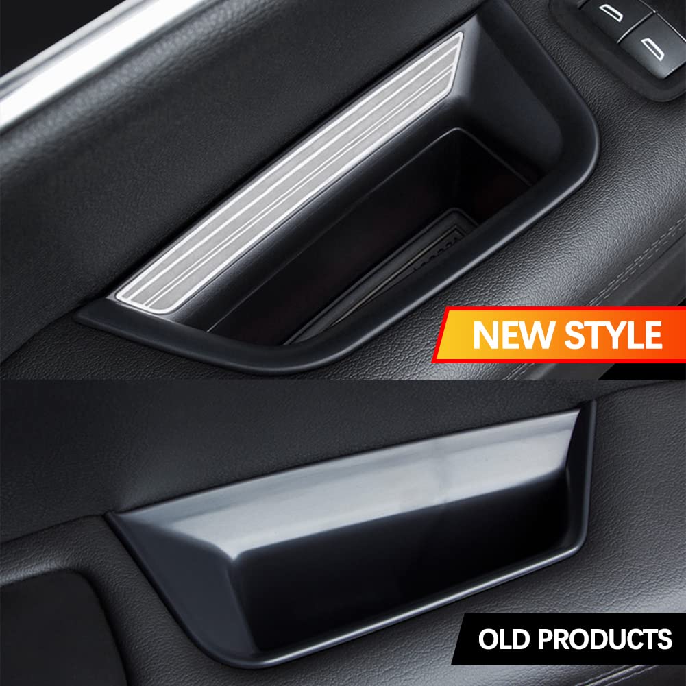 yboueo XT5 Front Door Handle Storage Box - 2pcs Armrest Organizer, Plastic, Compatible with Cadillac XT5 2017-2023, XT5 Front Door