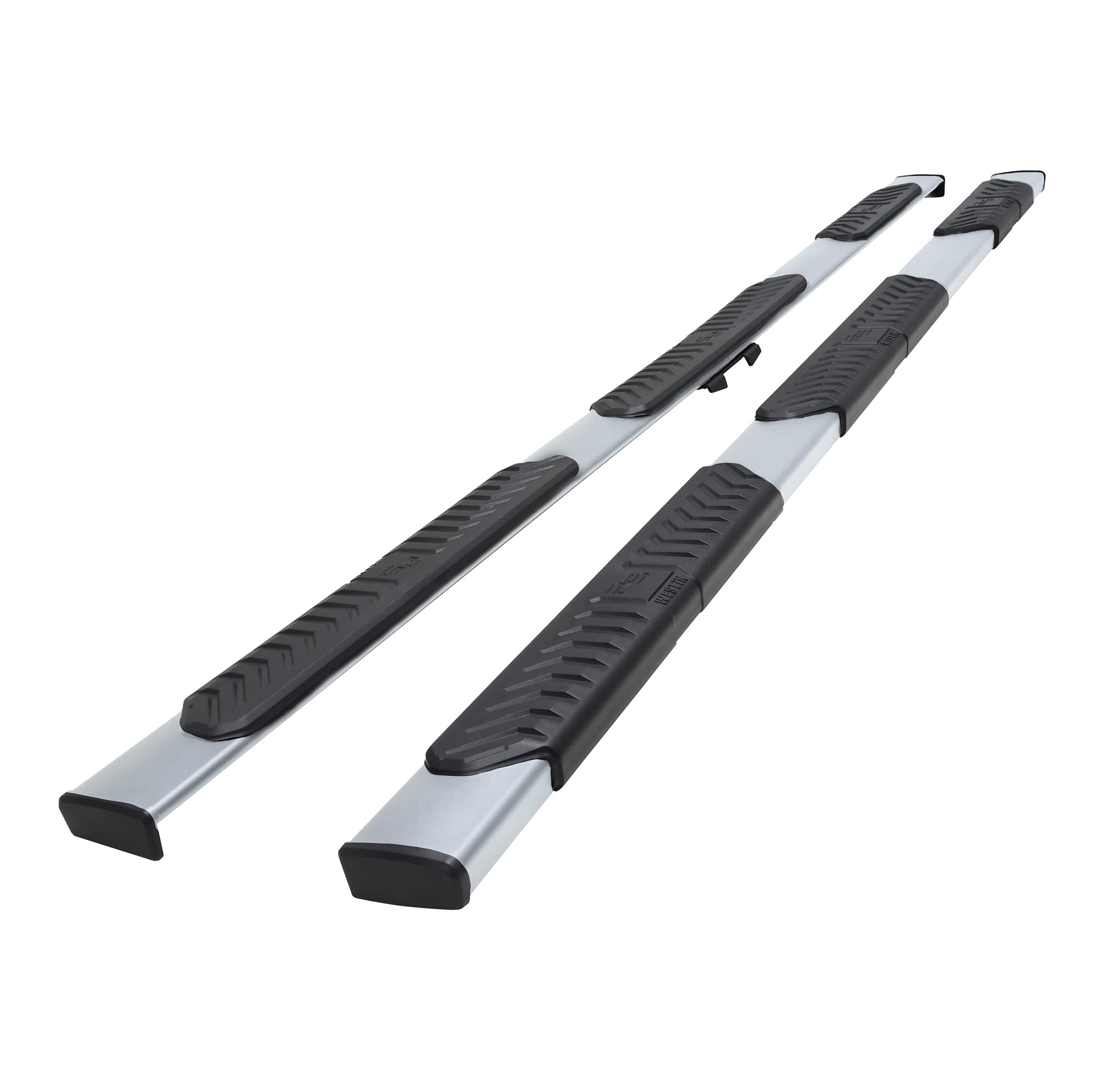 Westin 28-5234760 R5 M-Series Wheel-To-Wheel Nerf Bars Xd Fits 2020-2024 Silverado Sierra 2500 3500 Crew Cab 6'5' Bed Polished Pair