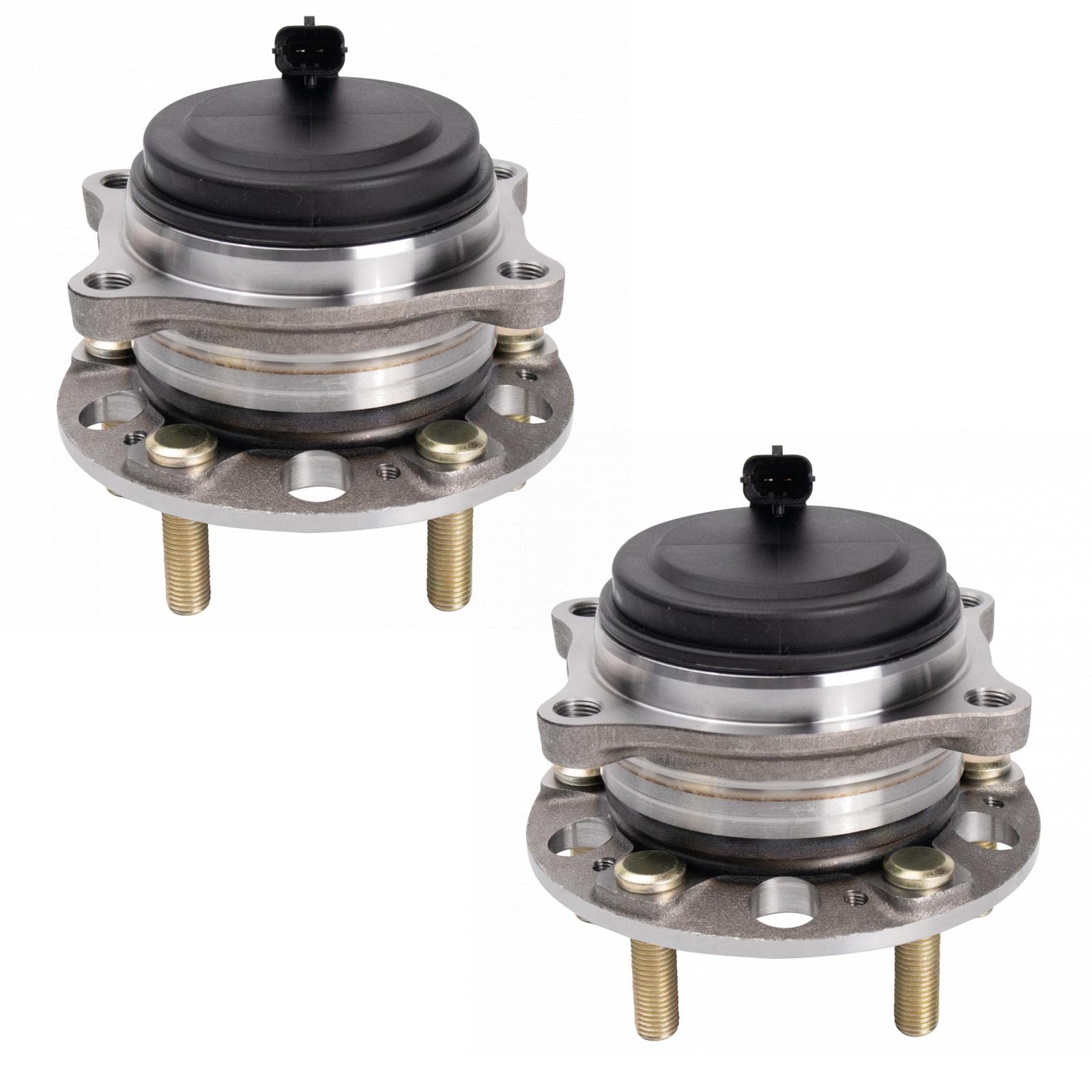 Trq Front Wheel Hub Bearings Assembly Set Compatible With 2017 Genesis G80 2015-2016 Hyundai