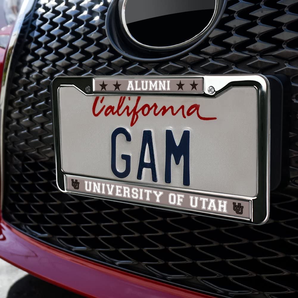 University of Utah Naval Alumni Full Size Standard License Plate Metal Frame