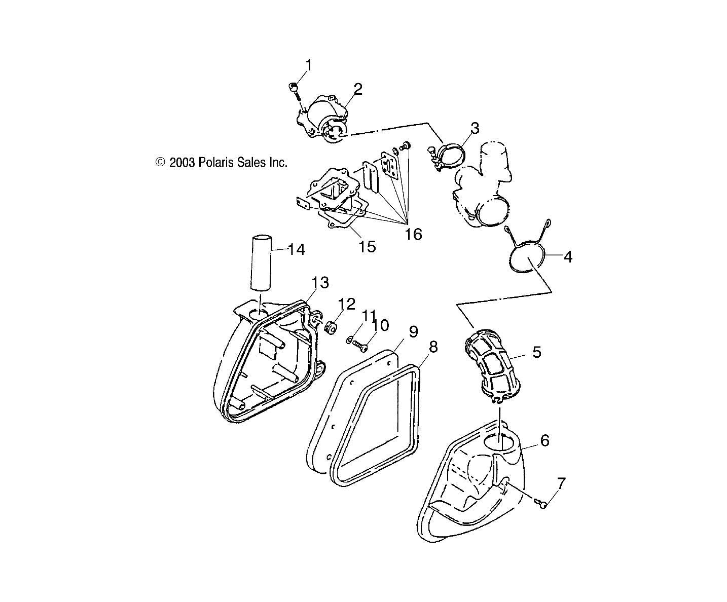 Polaris 0450073 Air Cleaner Element 1-6 50 90 Sportsman Scrambler 200 Predator