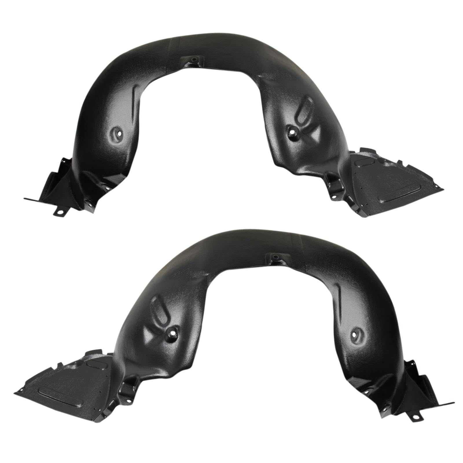 Trq Inner Fender Liner Set Compatible With 2009-2010 Hyundai Genesis Hy1248117 Hy1248146 Hy1249117 Hy1249146
