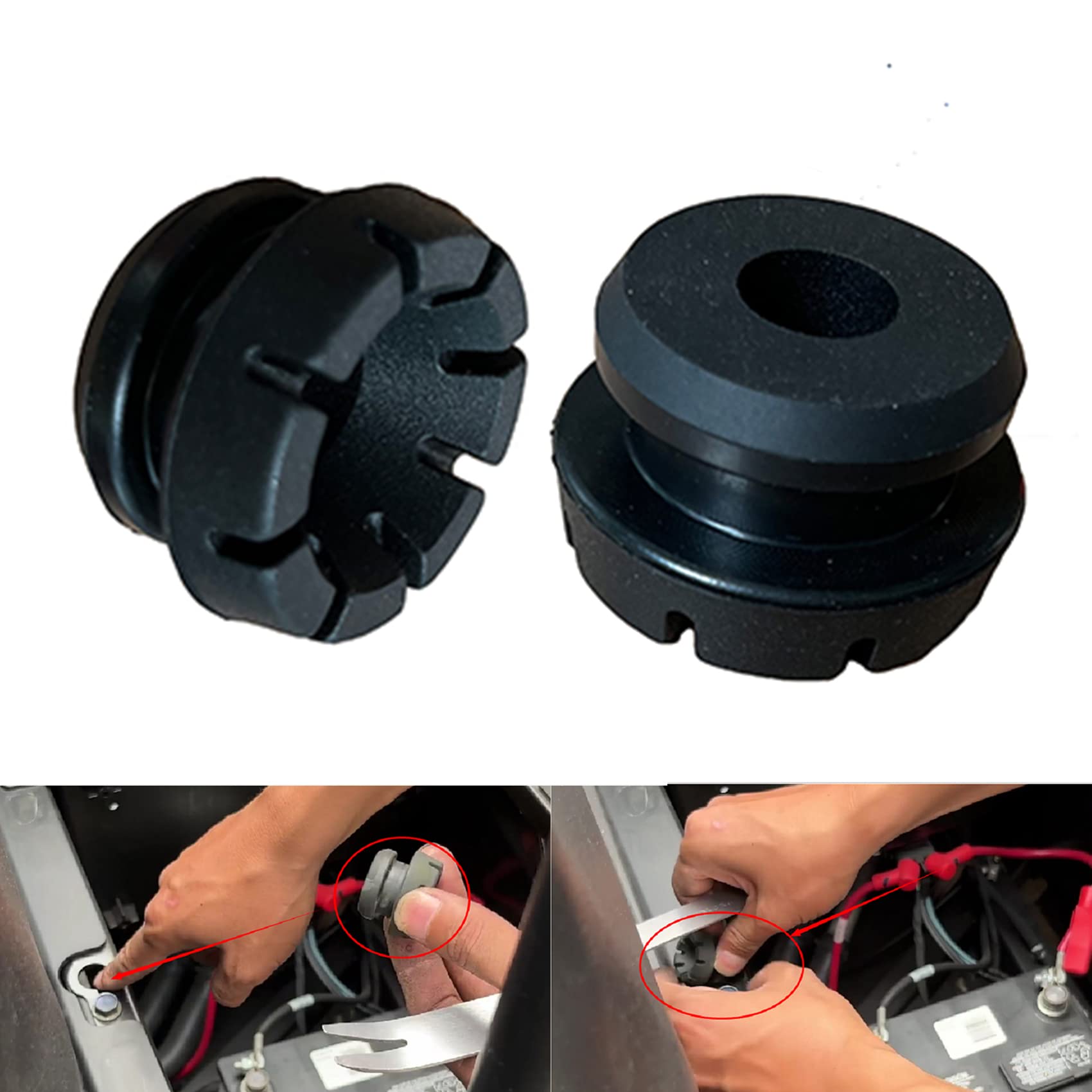 PLSUSJHAO 2 PCS 5412507 Seat Grommet for Polaris 2004-2019 ACE RZR 570 Ranger Sportsman 400 425 500 700 800 900 XP 4x4