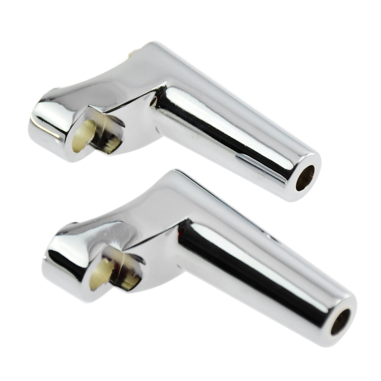 HDBUBALUS Chrome Front Turn Signal Mounts Relocation Kit Fit for Harley XL Sportster Dyna FXR