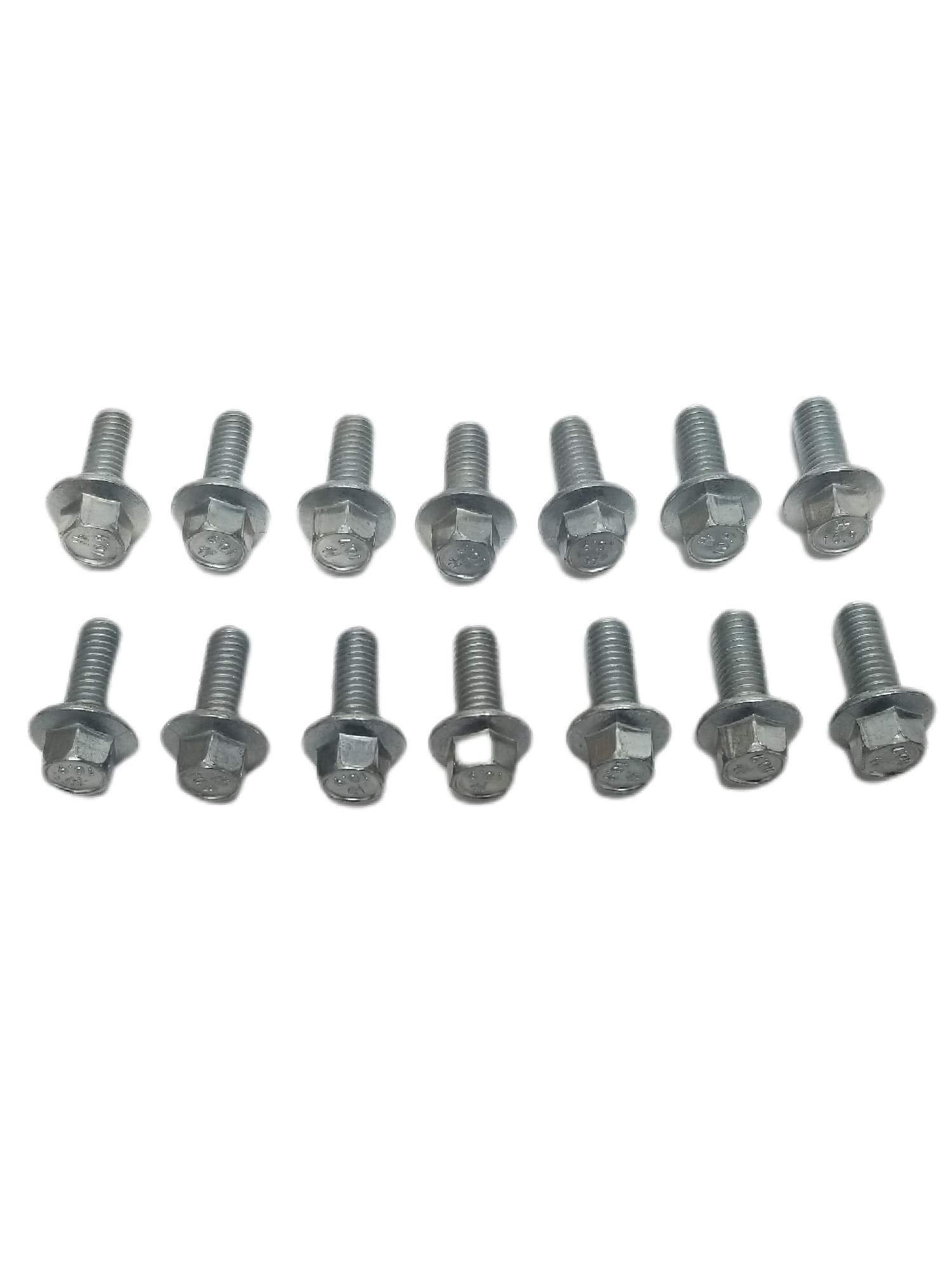 Z Whip Metric 14pc Differential Cover Bolt Kit M8-1.25x20MM Flange Bolts Compatible With 1998-Current Chevrolet GMC Silverado Si