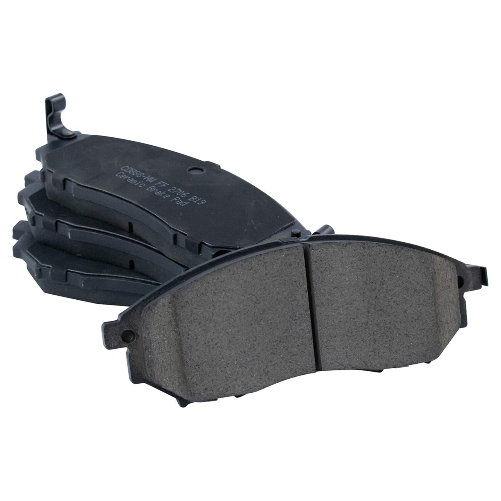 Trq Front Brake Pad & Rotor Kit Ceramic Premium G-Coated Compatible With 2011-2013 Infiniti M37 2015-2019 Q70L Nissan 370Z