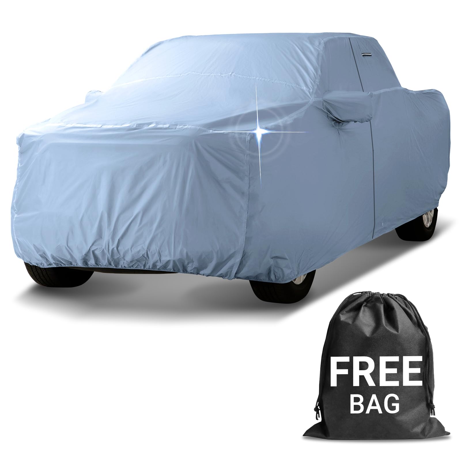 iCarCover 30-Layer Premium Truck Car Cover Waterproof All Weather | Rain Snow UV Sun Protection Full Car Covers | Ram 1500, 2500