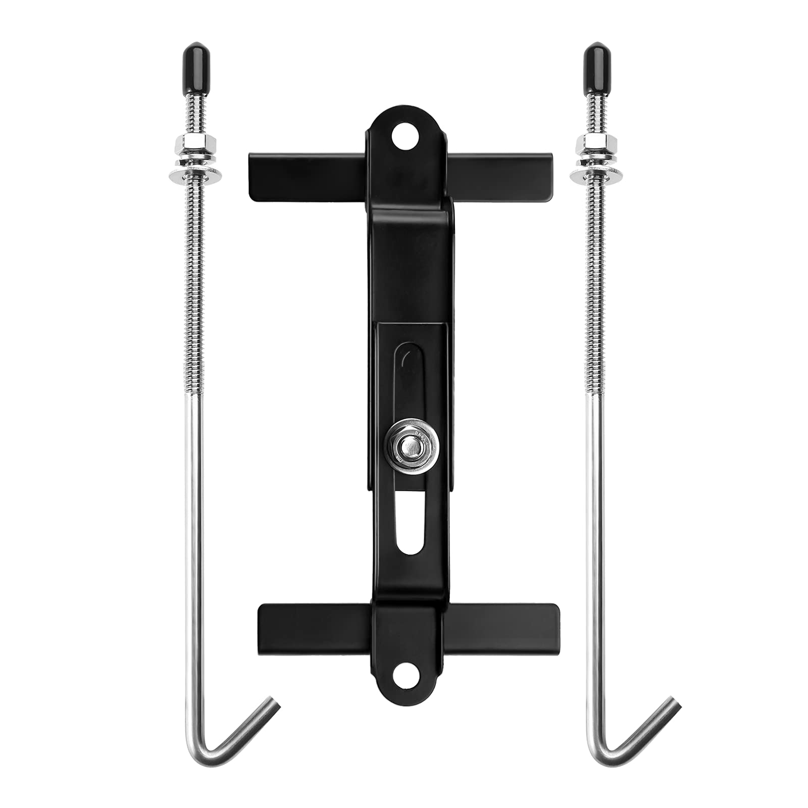 Aronova Adjustable Battery Hold Down,Universal Crossbar With 18-8 (304) Stainless Steel J Bolt Sets (9 Inch Bolts)