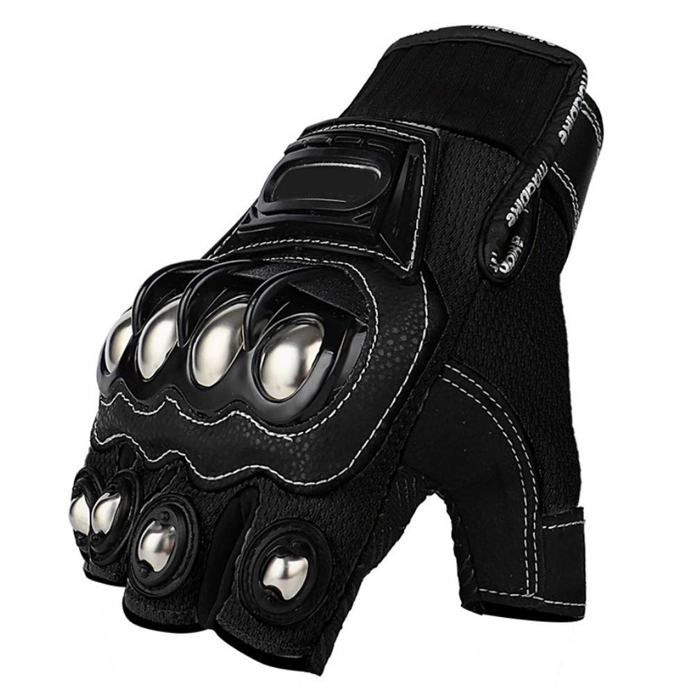 Steel Outdoor Knuckle Motorcycle Motorbike Powersports Safety Gloves (Xx-Large, Touch Screen)