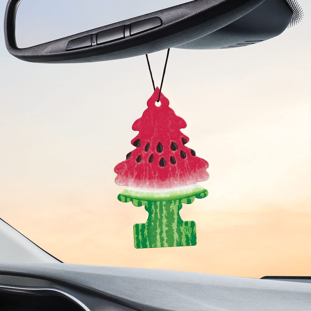 Little Trees Air Fresheners Car Air Freshener. Hanging Tree Provides Long Lasting Scent For Auto Or Home. Watermelon, 24 Air Fre