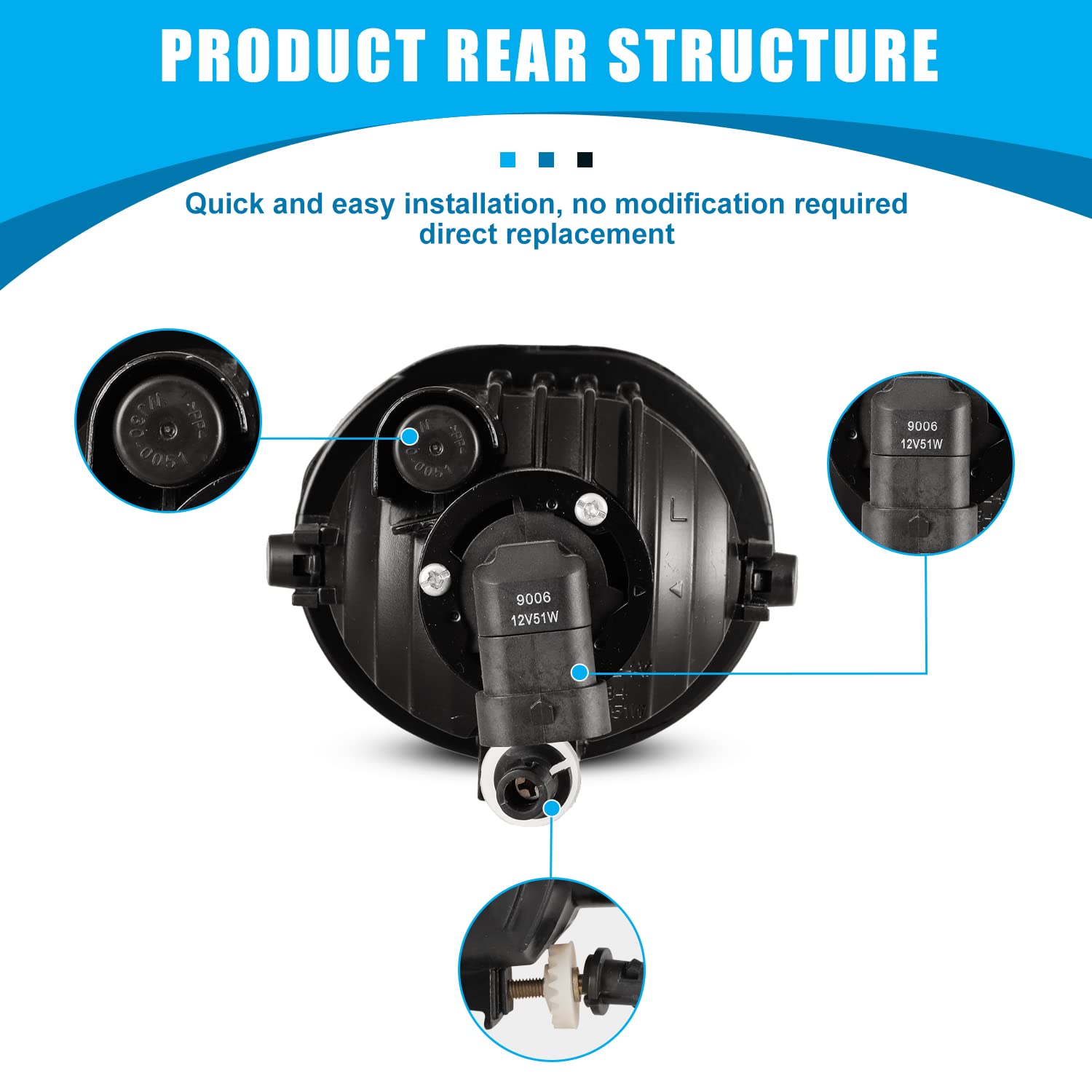 Cpw Fog Lights Compatible With [2003 2004 2005 2006 2007 2008 Toyota Matrix/Pontiac Vibe] Driving Fog Lights + Switch + Wiring K