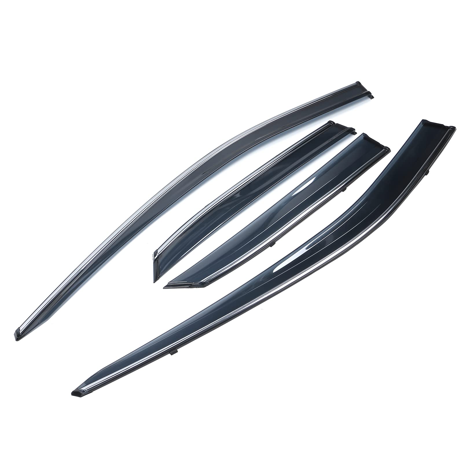 Window Visor Compatible With 2016-2022 Lexus Rx350 & Rx450H Al20, Injection Polycarbonate With Chrome Trim Air Deflector Rain Gu