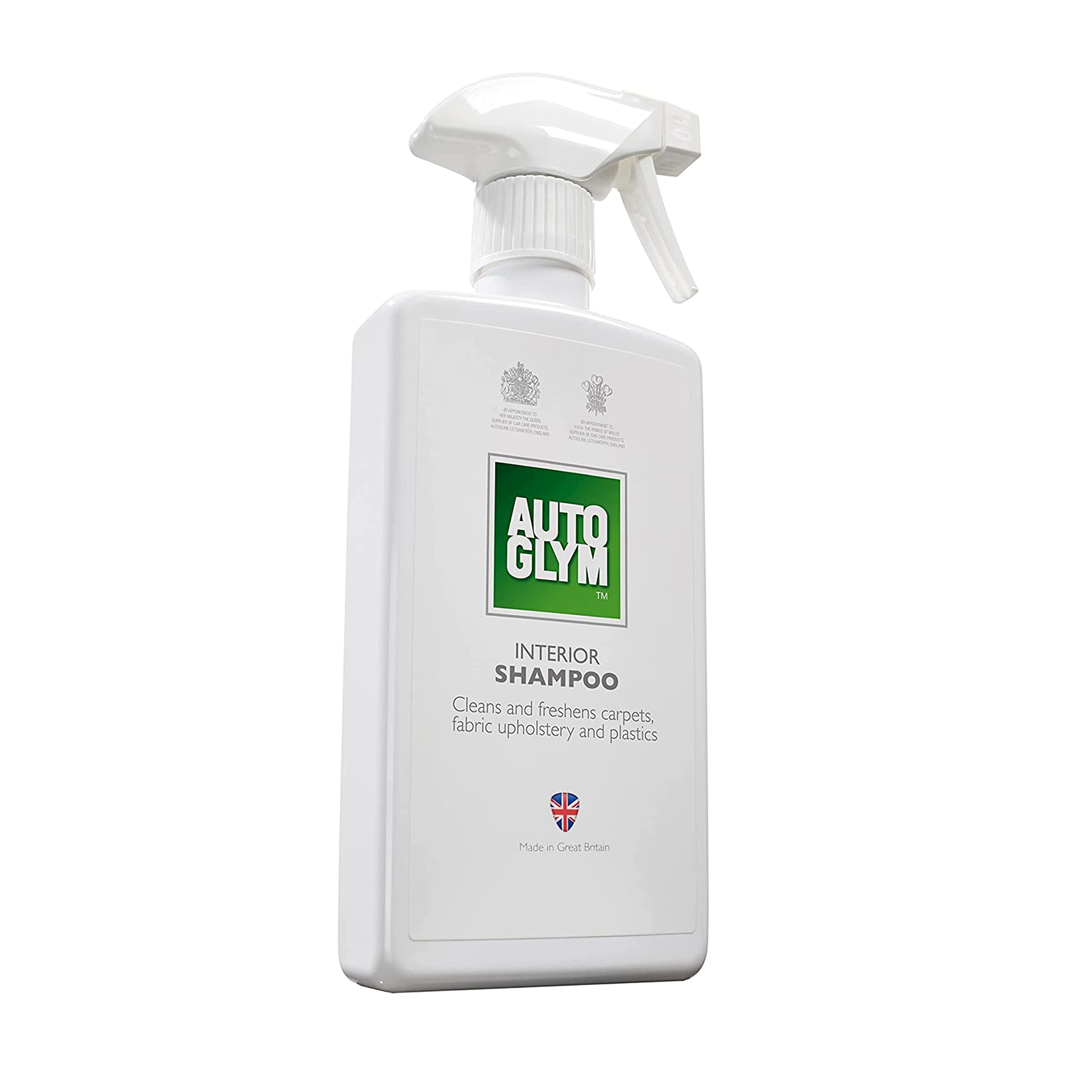Autoglym Interior Shampoo, 500Ml - Car Interior Shampoo That Cleans And Freshens Carpets, Fabrics, Upholstery And Plastics, Whit