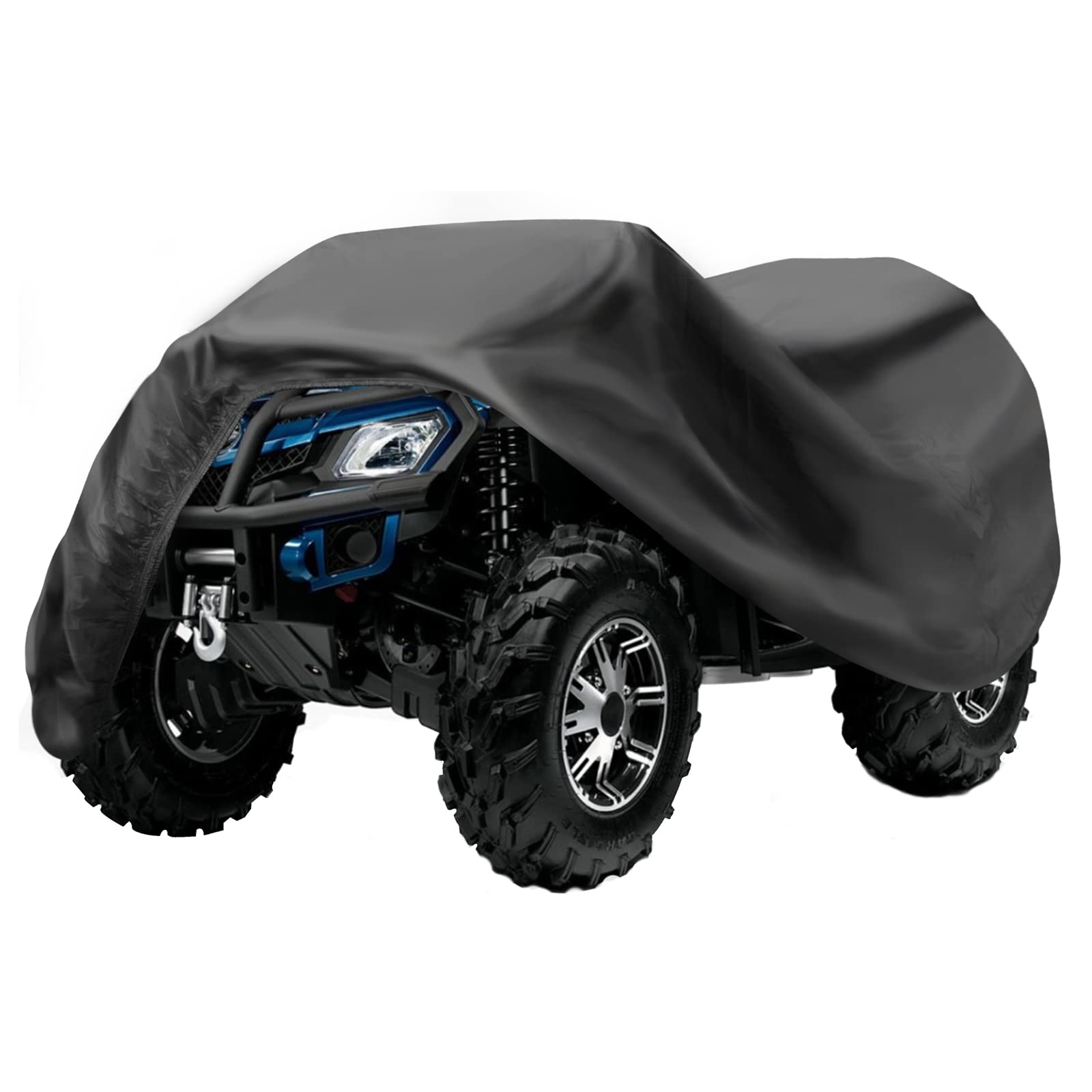 ZOEDO ATV Cover Waterproof, Heavy Duty Windproof Quad Covers, All Weather Protection 4 Wheeler Covers fit for Kawasaki, Honda, P