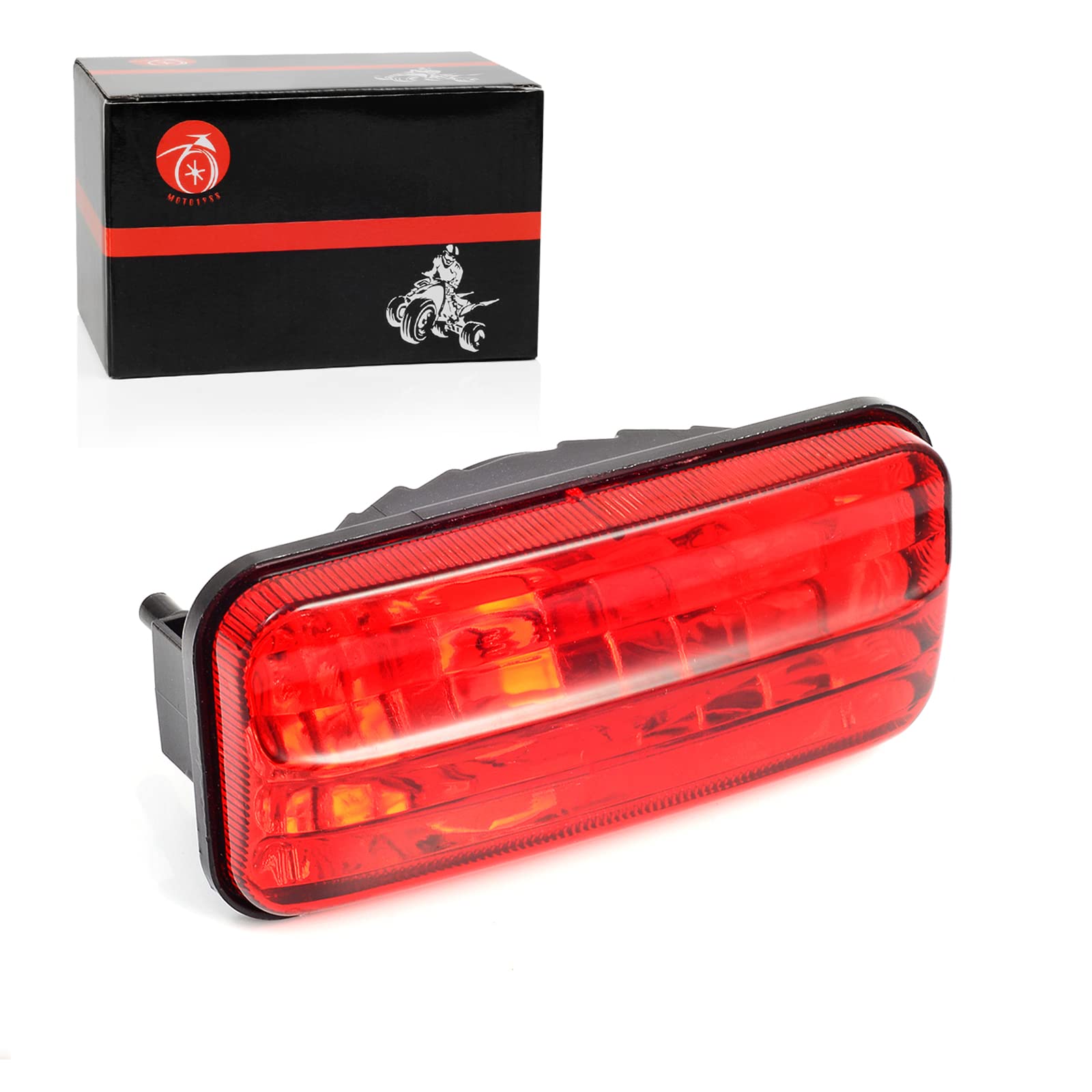 MOTO1988 Rear Tail Light for Honda Rancher 350 ES & Foreman Rubicon 500 - Red, 33710-HN5-670, Fits 2000-2004 Models