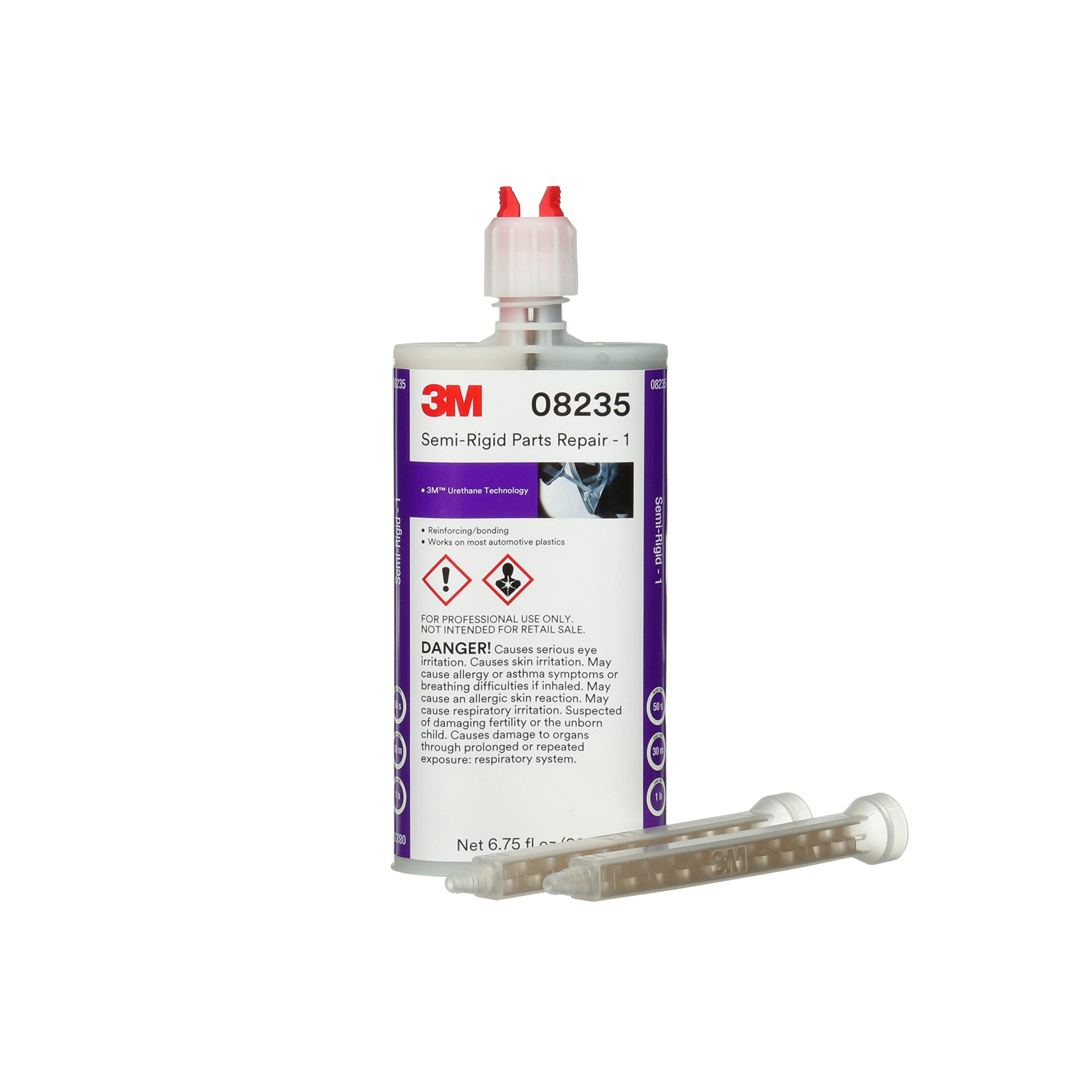 3M Semi-Rigid Parts Repair - 1, 08235, Black, 200 Ml Cartridge