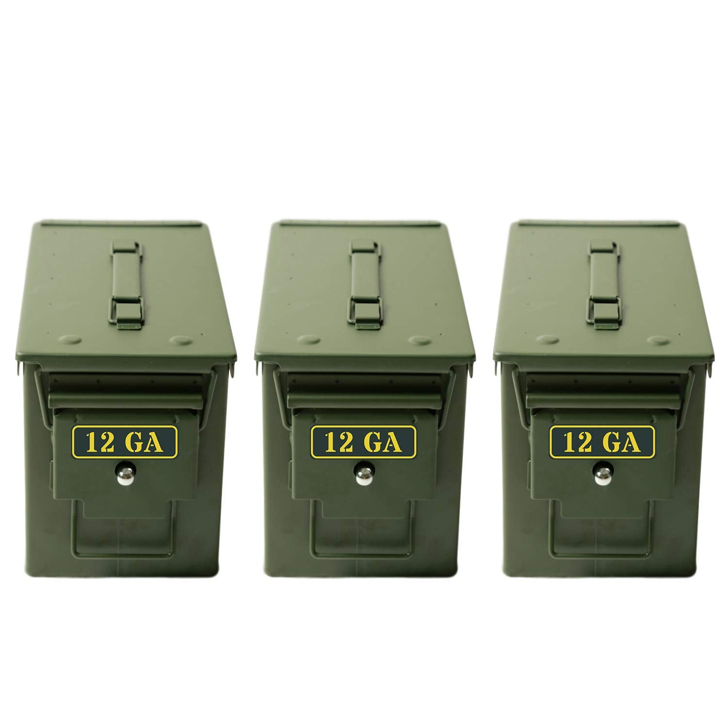 Aolamegs Ammo Can Vinyl Sticker Set Decal Label 9Mm 5.56 7.62 12Ga .22 .223 .308 .300 .380 .45 (20 Pack/12)