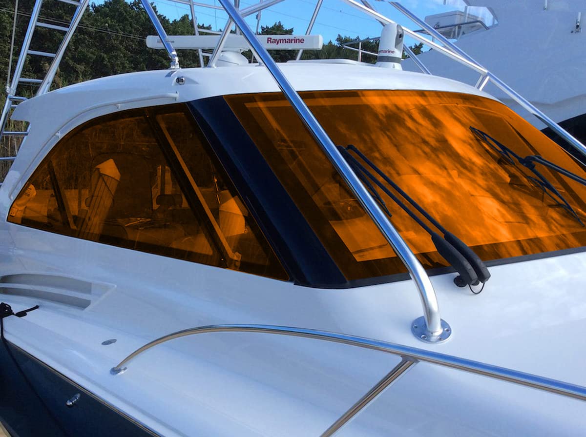 JNK NETWORKS One Way Reflective Car Window Tint Film, Blue, 20" x 5', Model jnkcol12 - UV & Heat Control for Cars, SUVs, Trucks, Boats