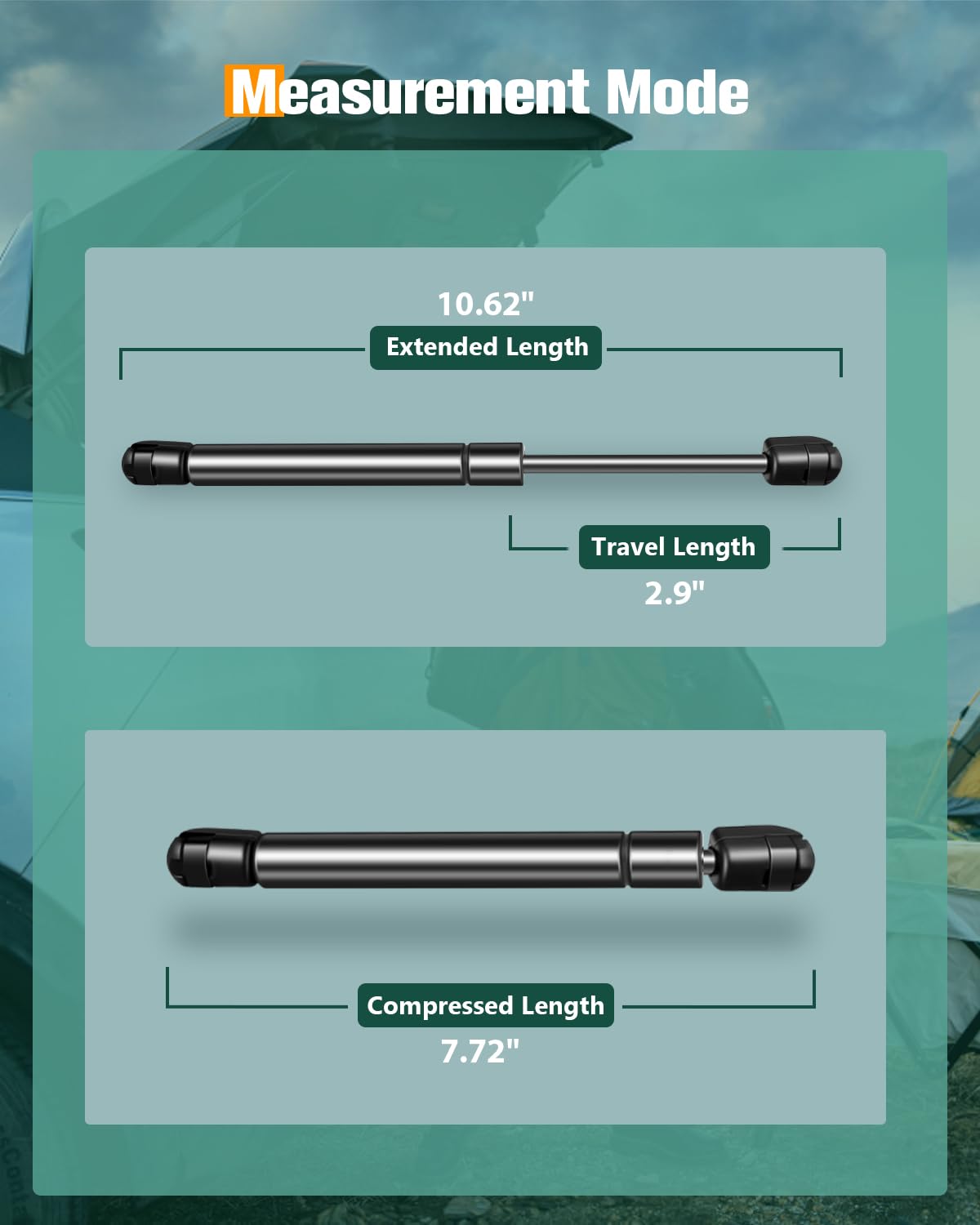 Scitoo Hood Lift Supports Replacement Struts Gas Springs Shocks Fit For Jeep Commander 2006-2010