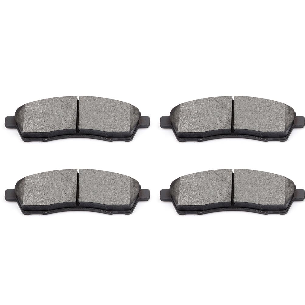 Cciyu D757 Rear Semi-Metallic Disc Brake Pads Kit For Ford For Excursion 2000-2005,For Ford For F-250 Super Duty 1999-2004,For F