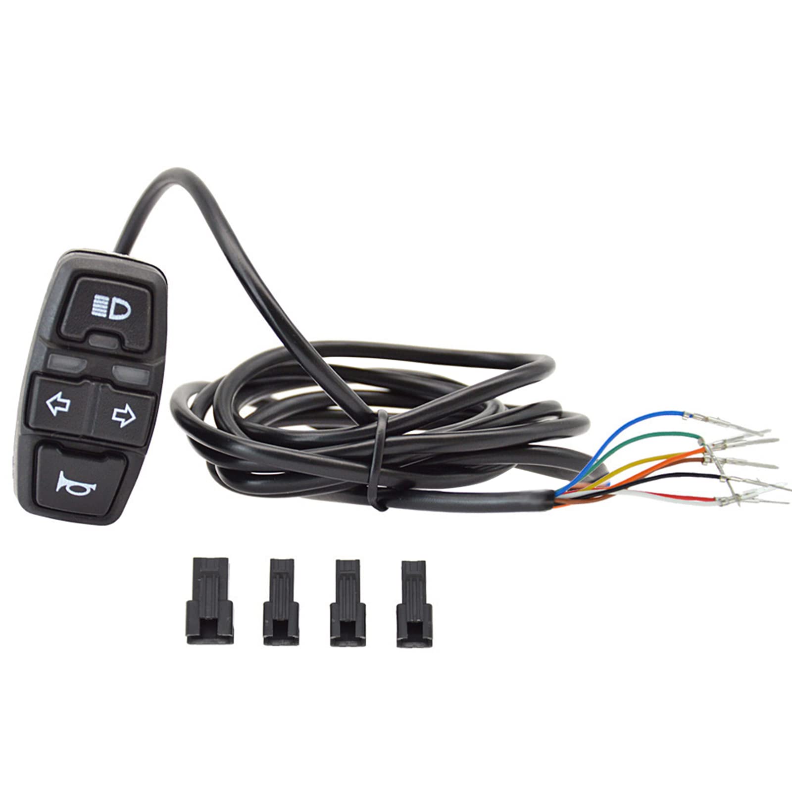 JooFn Motorcycle Head Light Turn Switch, 3-in-1 Light Horn Turn Switch Signal Button Set, Motorcycle Headlights Horn Turn ON/Off