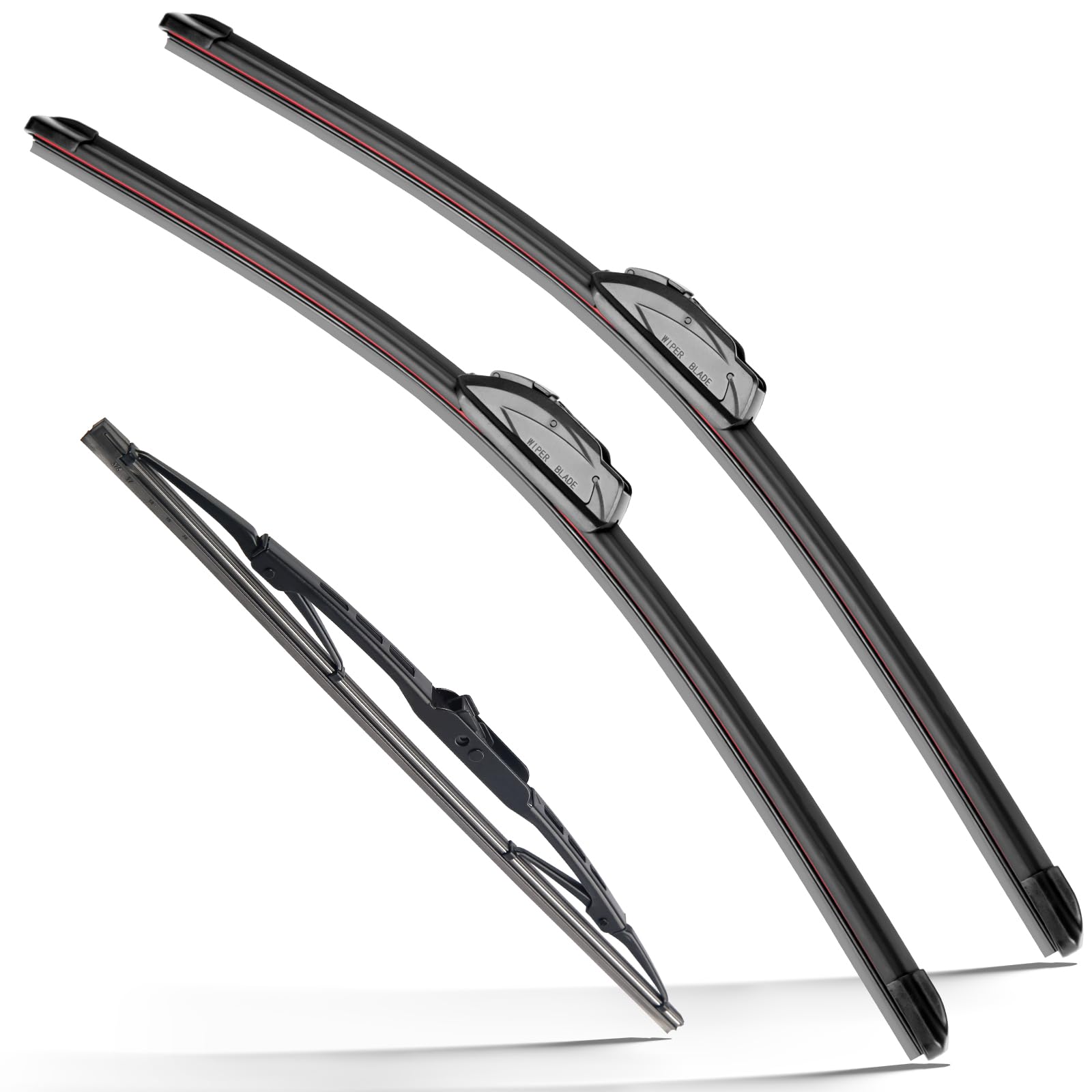 Raintok Windshield Wiper Blade Set Replacement For 2007-2016 Jeep Compass Original Equipment Replacement Front Rear Wiper Blades