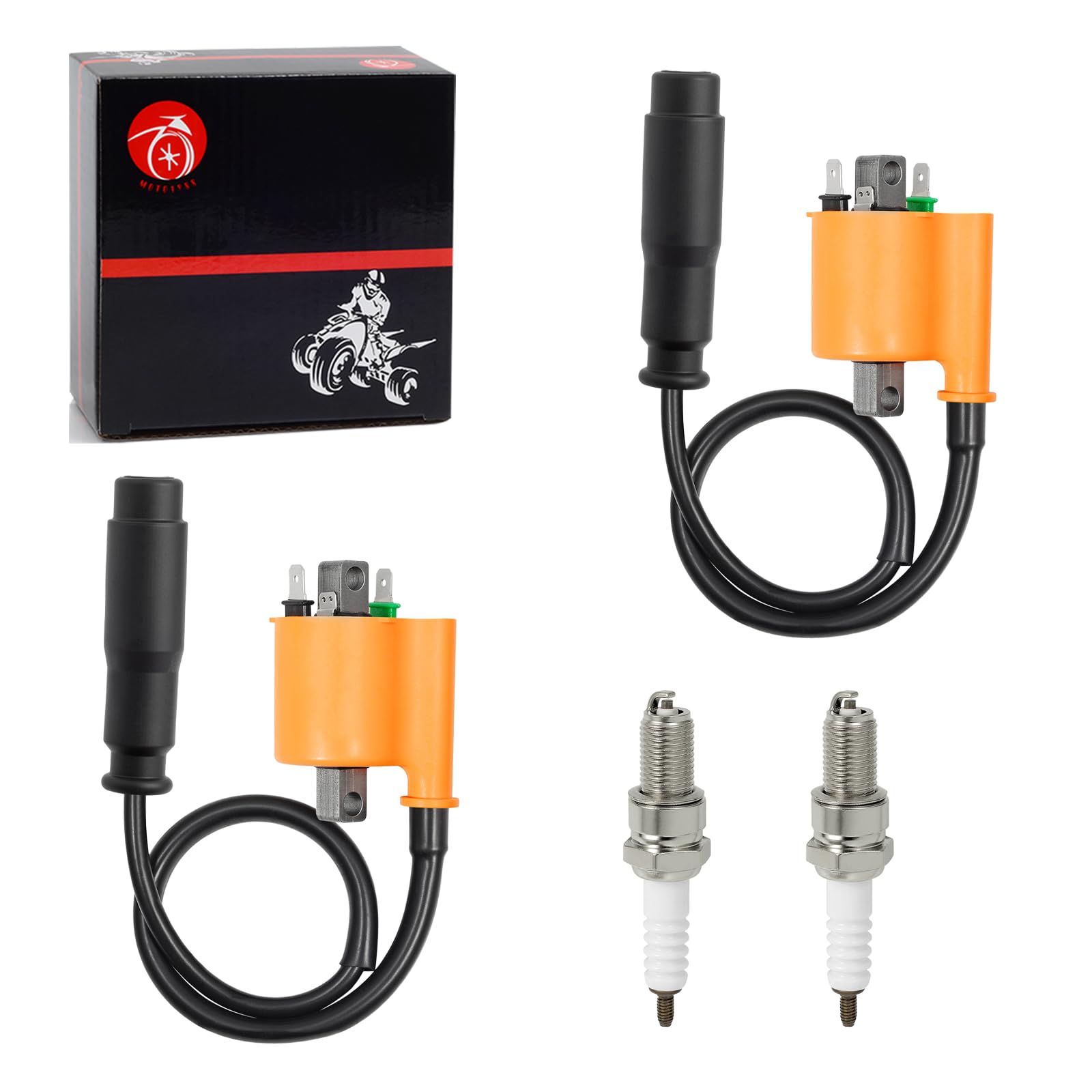 2 set Ignition Coil Pack & spark plug + CAP For Kawasaki Teryx4 800 KRT800 Teryx 800 KRF800 2014-2022 Teryx4 750 KRT750 Teryx 75
