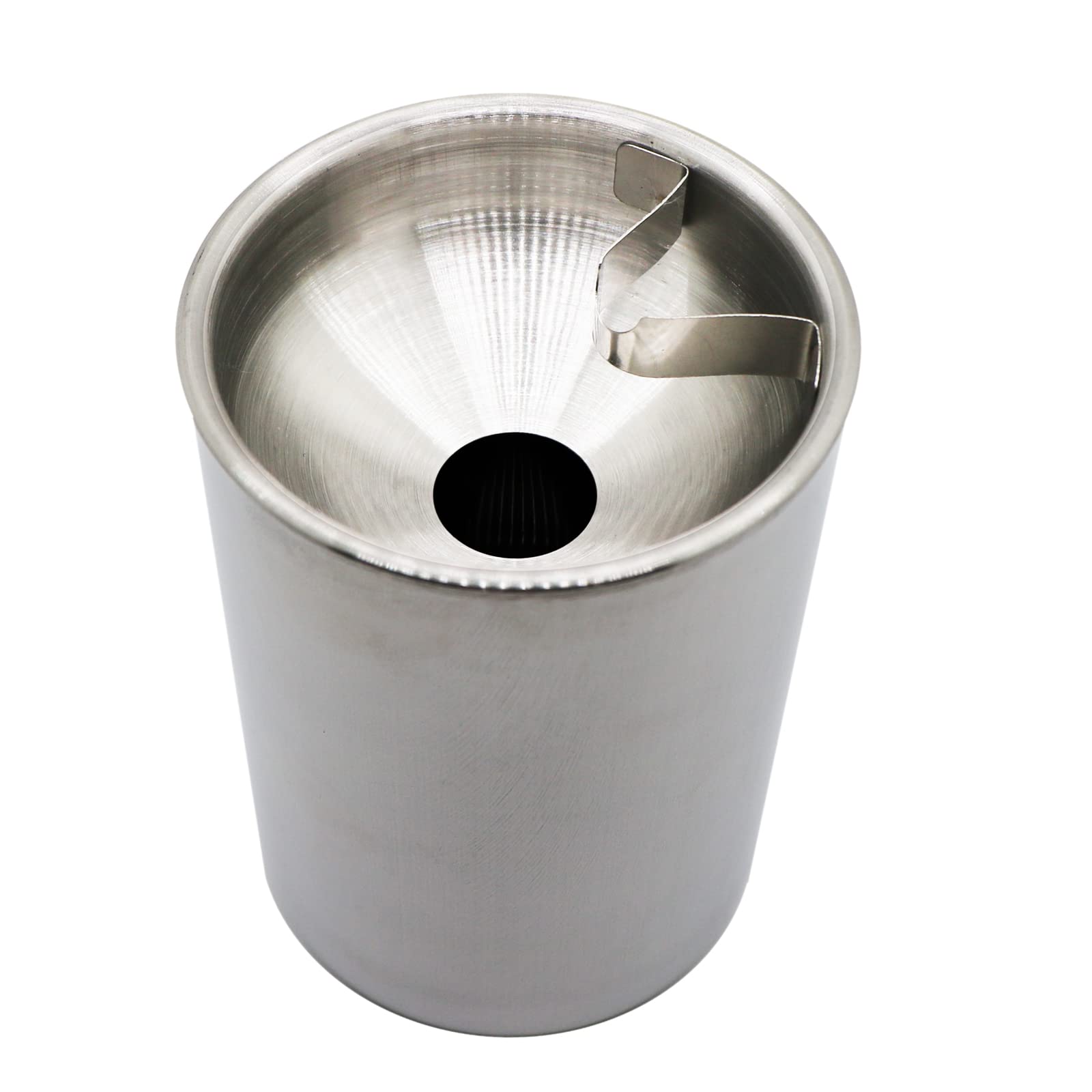 Car Ashtray, Car Ashtray with Lid Smell Proof, Stainless Steel Smokeless Ashtray Windproof for Indoor or Outdoor Use, Cool Ash T